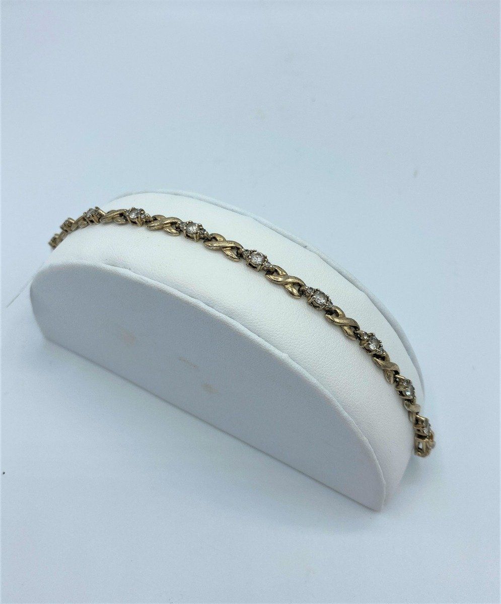 Sterling Silver Crystal Bracelet