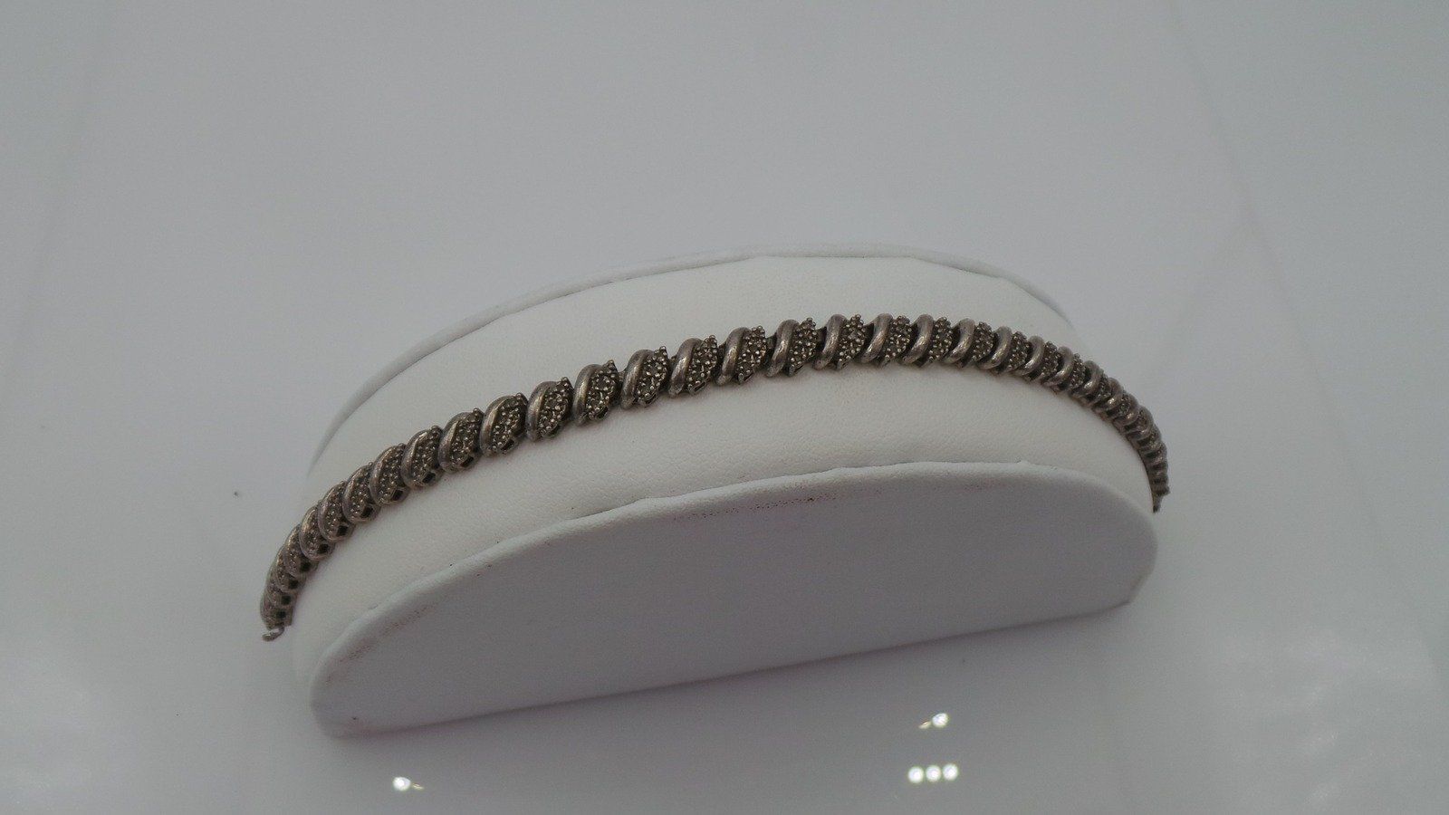 Antique 7 1/2 Sterling Silver Art Deco Bracelet