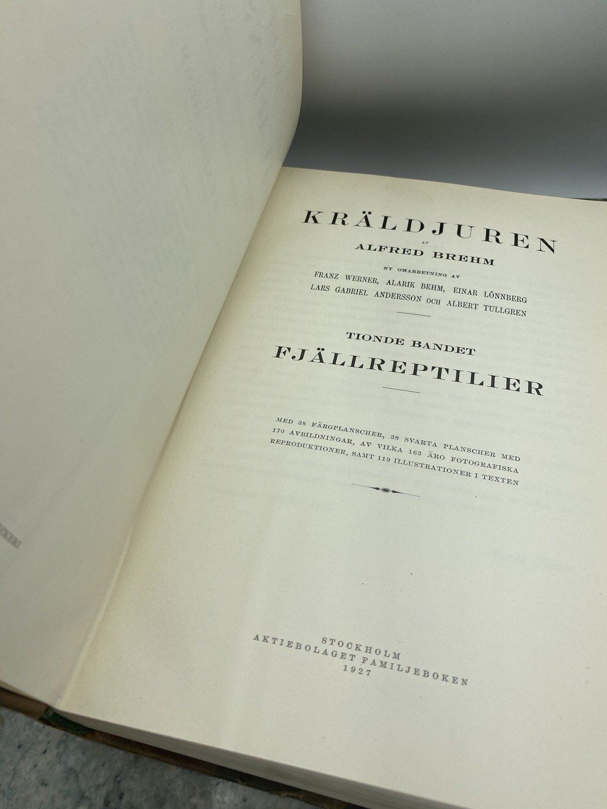 Swiss Brehm Djurens Liv - Snake Edition Encyclopedia Book 3