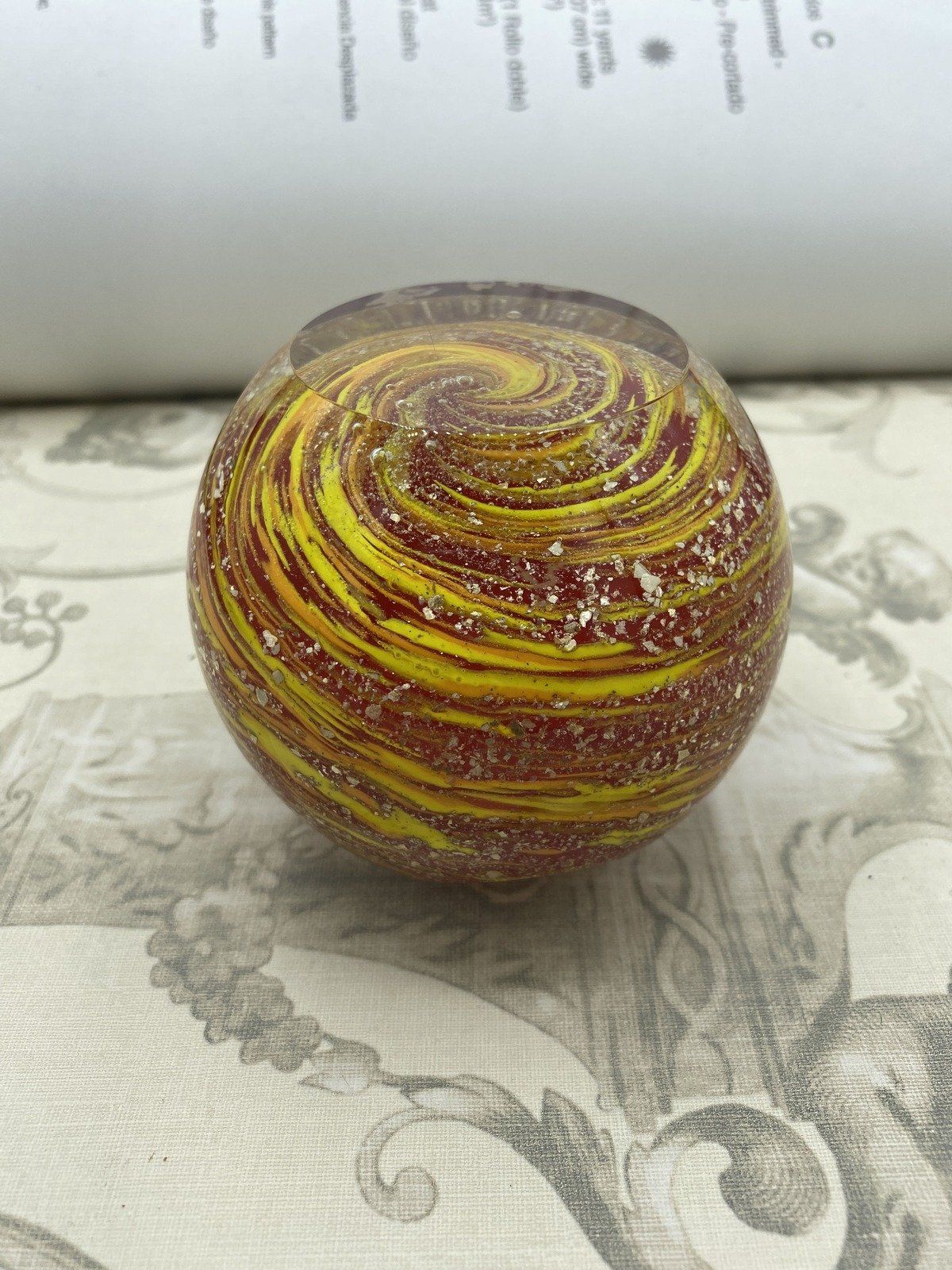Multi Color Glass Paper Weight #789 2