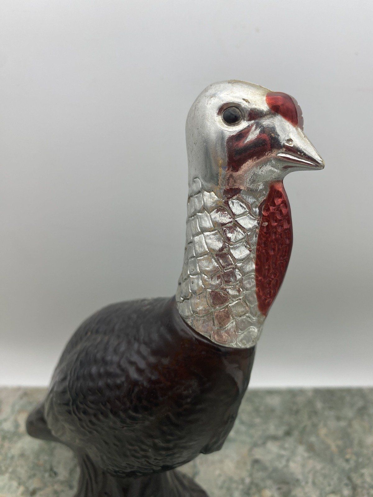 Avon Vintage Wild Country Turkey Amber Glass Aftershave Bottle 2