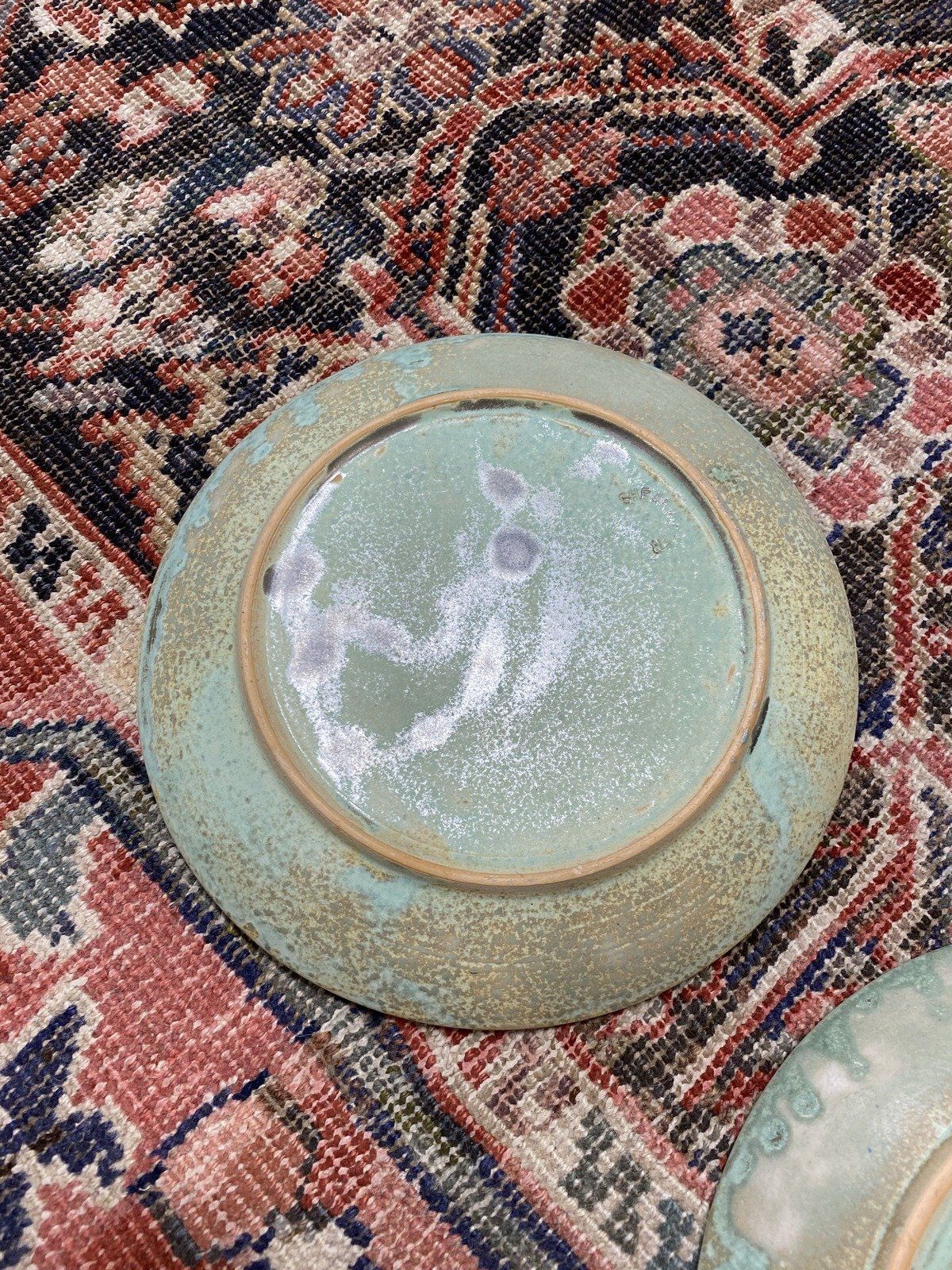 Pair of VTG c.1990s/Early 2000s Stoneware Shearwater Pottery MS 8.75D Dinner Plates 8