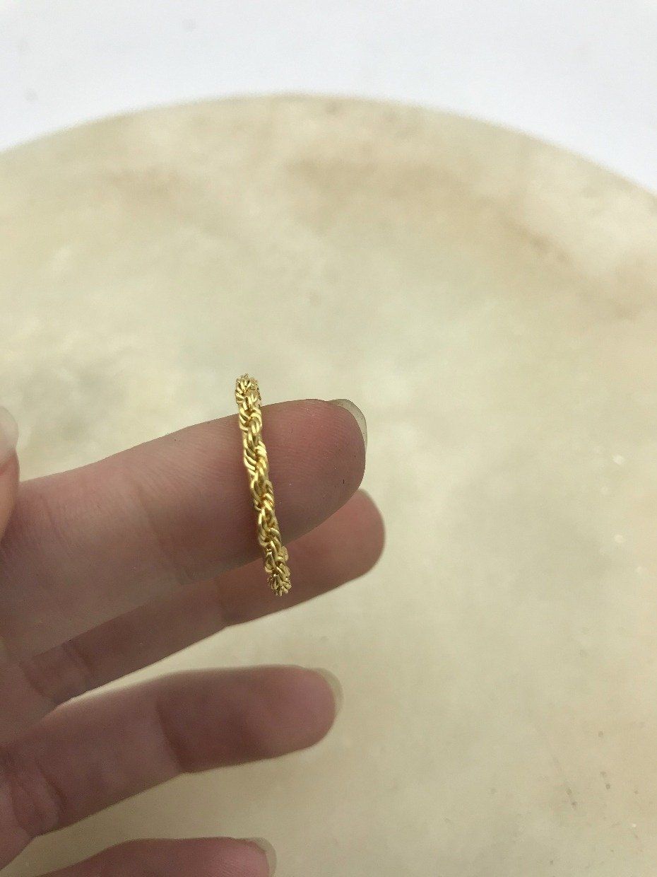 14k Gold Rope $2.5 Indian Coin Bezel 2