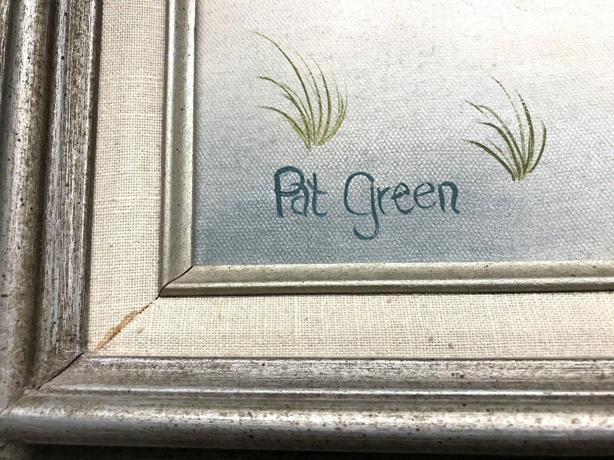 Framed Pat Green Original Acrylic Seaside Painting 2