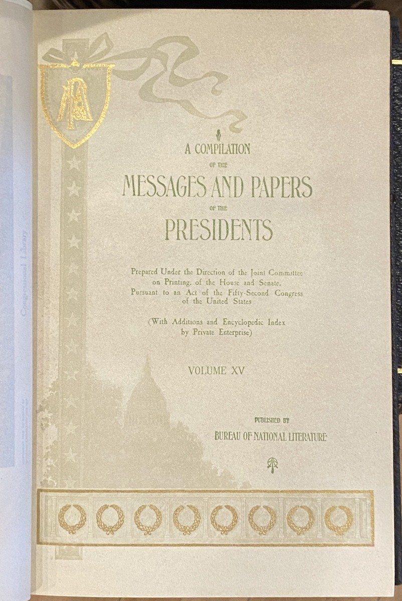 1897  Messages and Papers of the Presidents (20 Volumes, Complete) 3