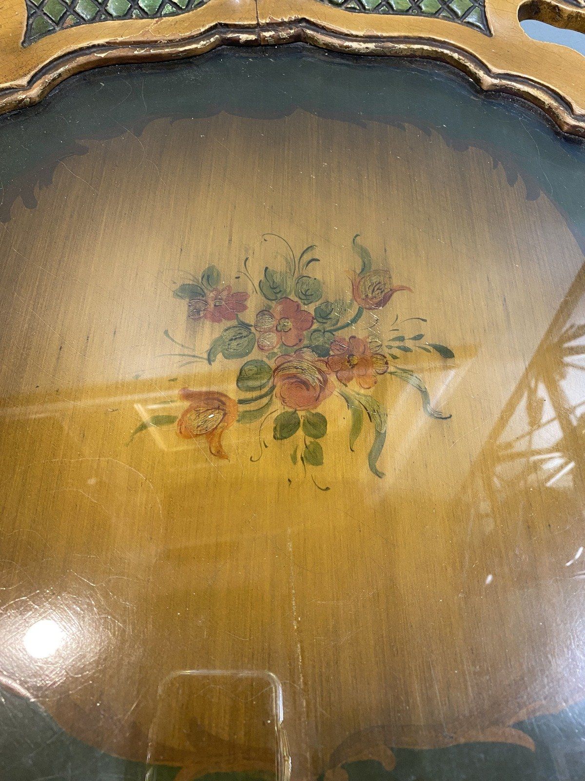Antique Louis XV Repro Rococo Style Lift Buffet Tray Table 2