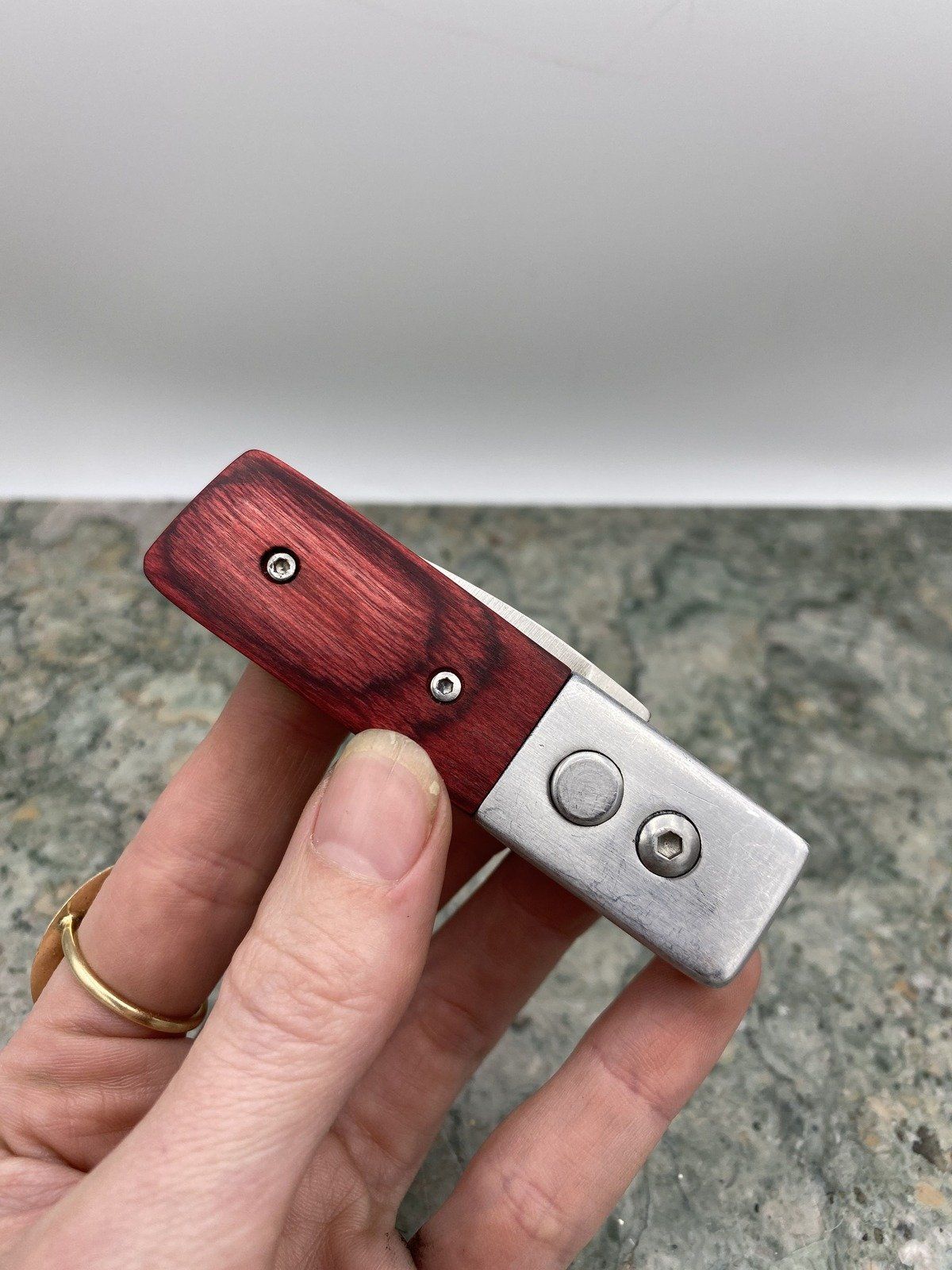 Modern Button Activated Pocket Knife