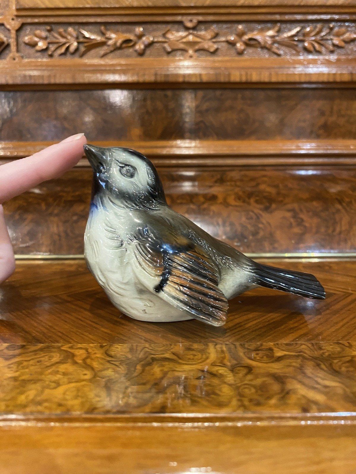 Vintage W. German Goebel Hummel Sparrow Bird Figurine No. CV72 2