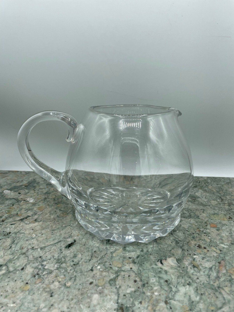 Sleek Solid Crystal Baccarat Squat Pitcher