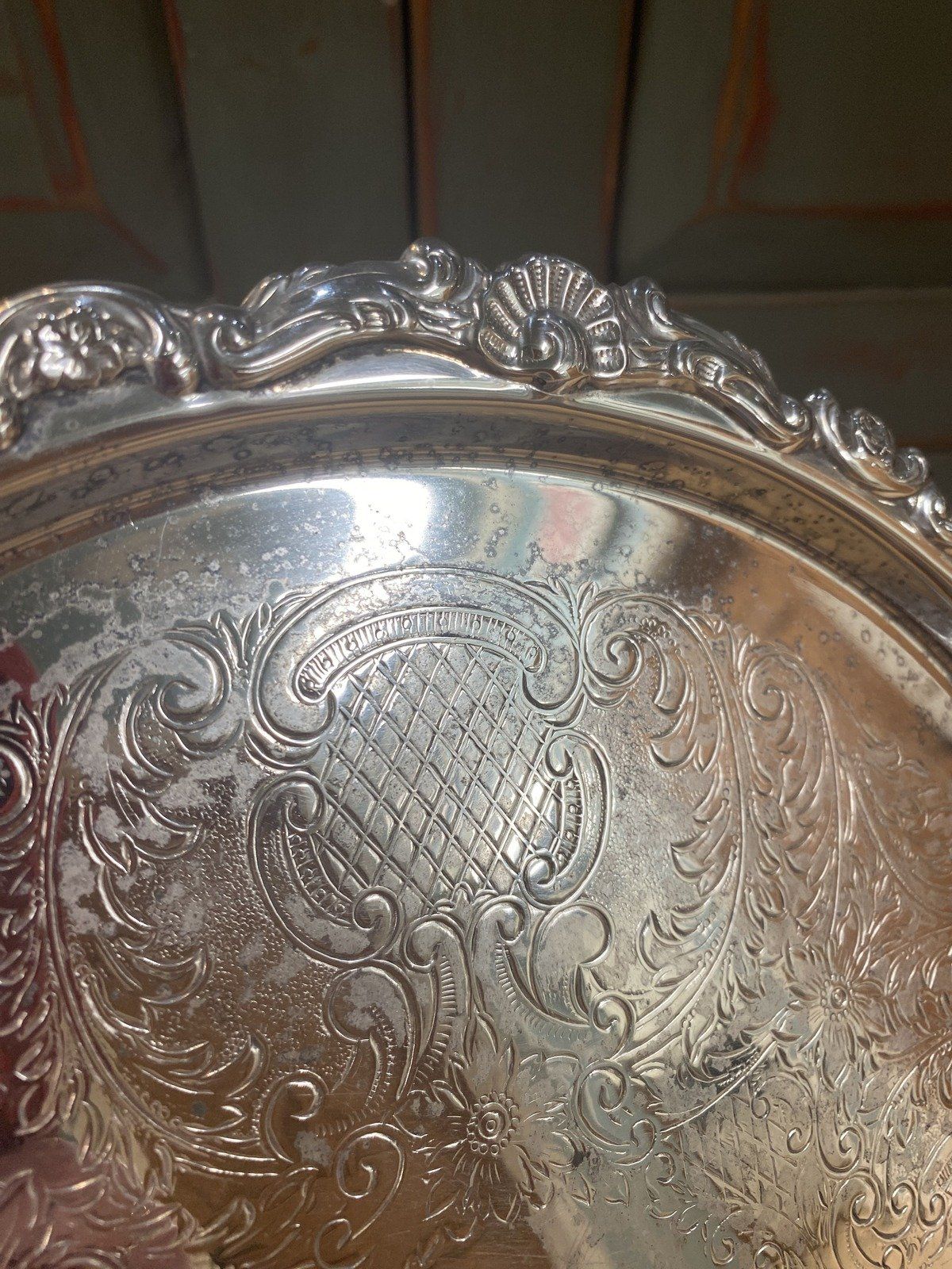 Vintage 10.5 Silver Plated Cake Stand #2515 4