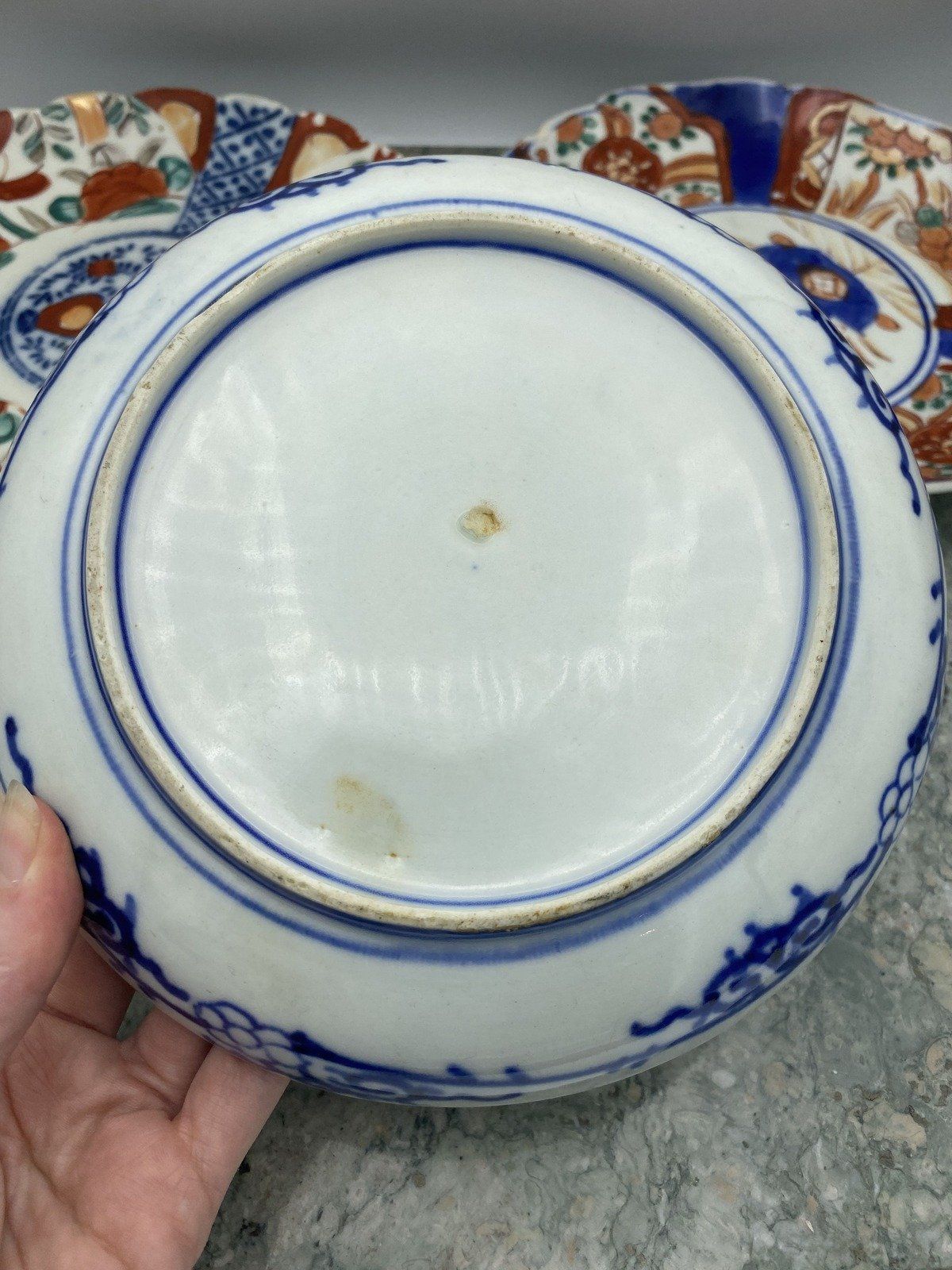 Imari Porcelain Hand Painted Plate #1190 4