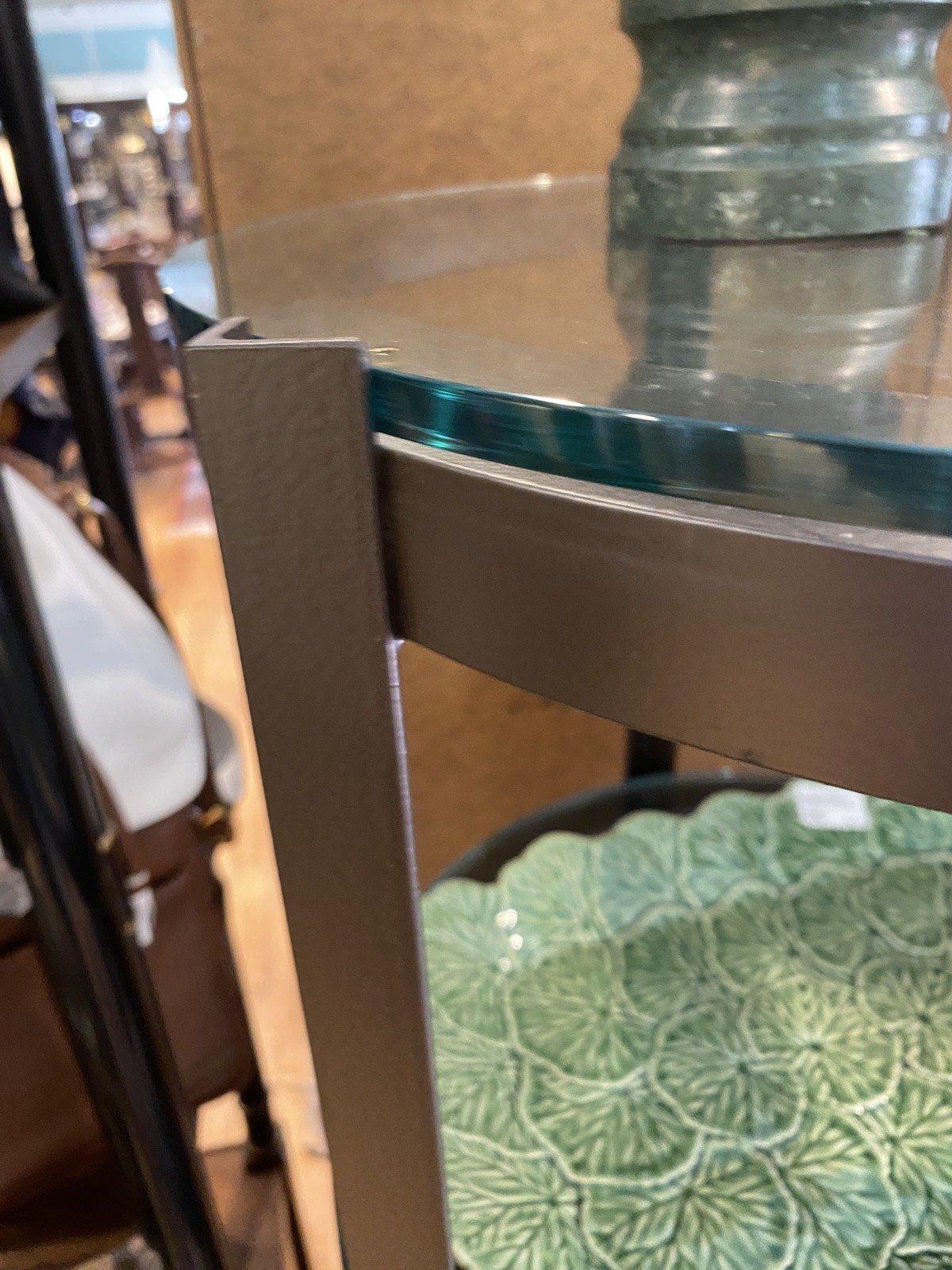 Cylinder Open Display w Glass Shelves #328 2