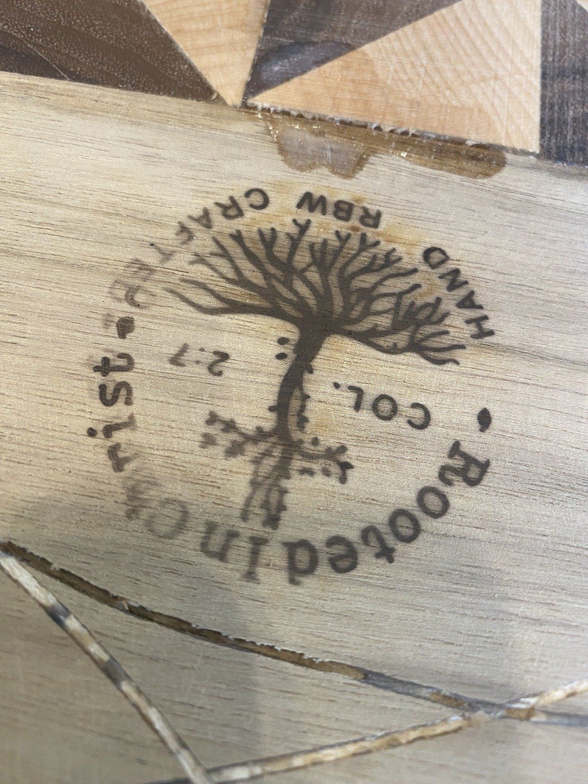 Local MS Hand Crafted Lg Wood Work Cutting Board 3
