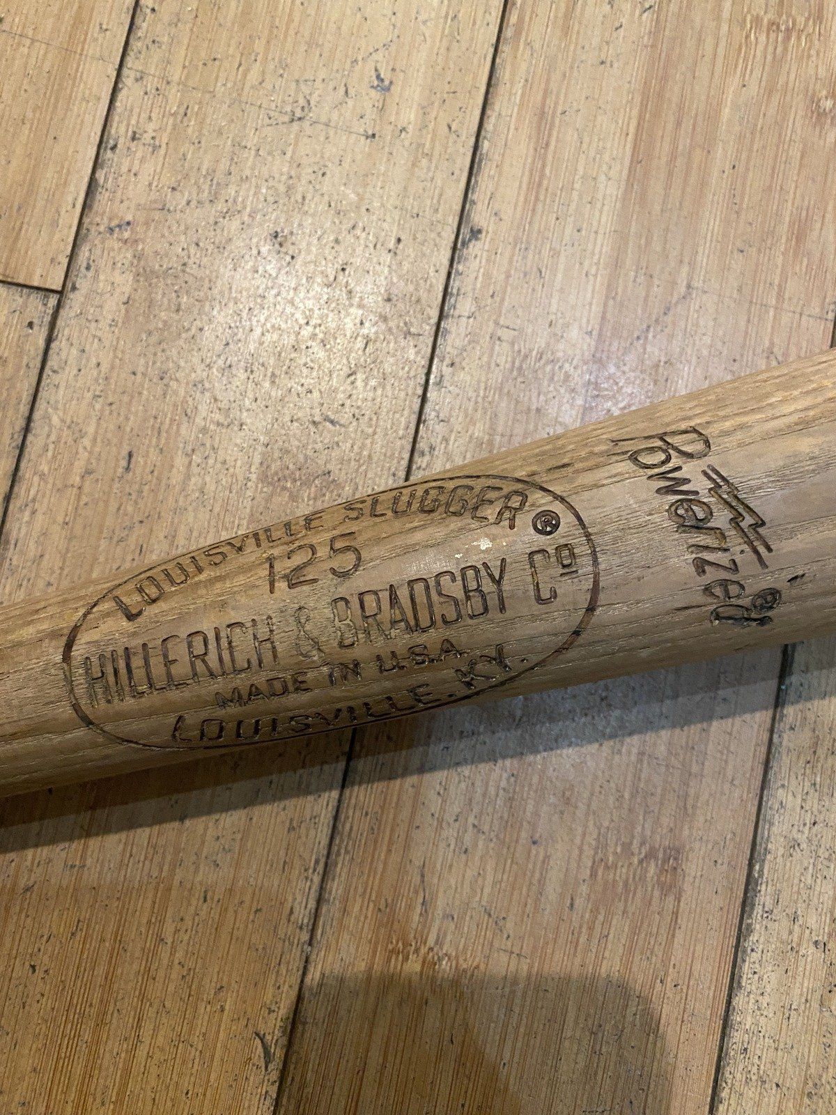 Vintage Joe DiMaggio Co-Lin Jr. College Louisville Slugger No. 125 Hillerich & Bradsby Co. USA Vintage Baseball Bat 3