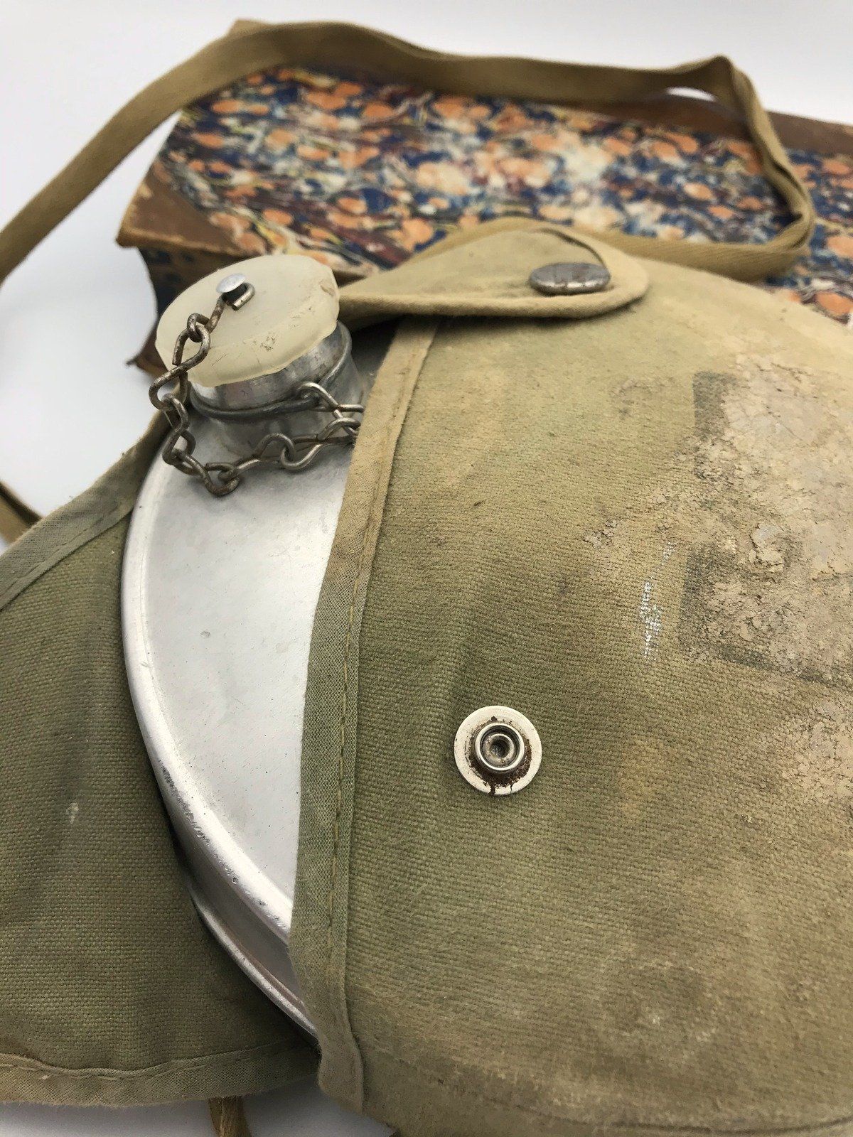 Vintage Boy's Scouts Canvas Covered Water Canteen 2