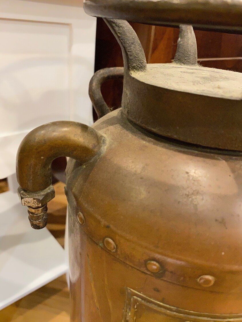 Vintage American LaFrance Foamite Copper Brass Fire Extinguisher Model CA 4