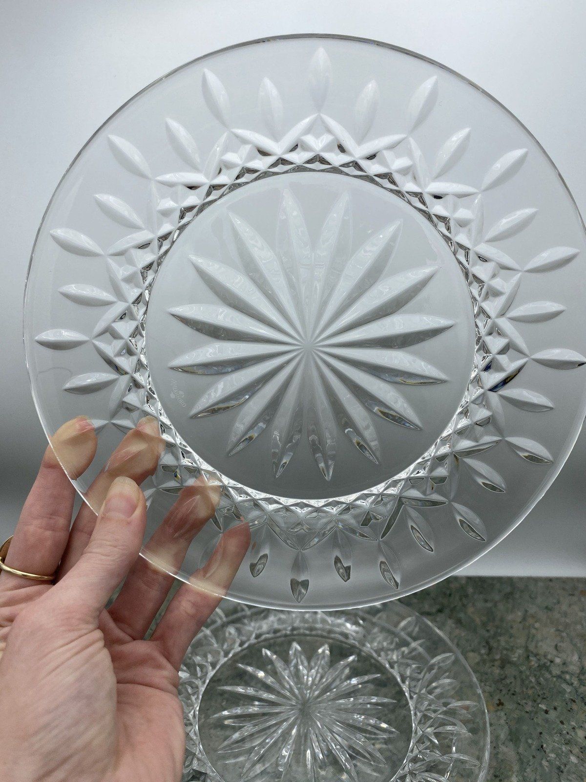 Set of 2 Waterford Crystal 7.75 Salad Plates 2