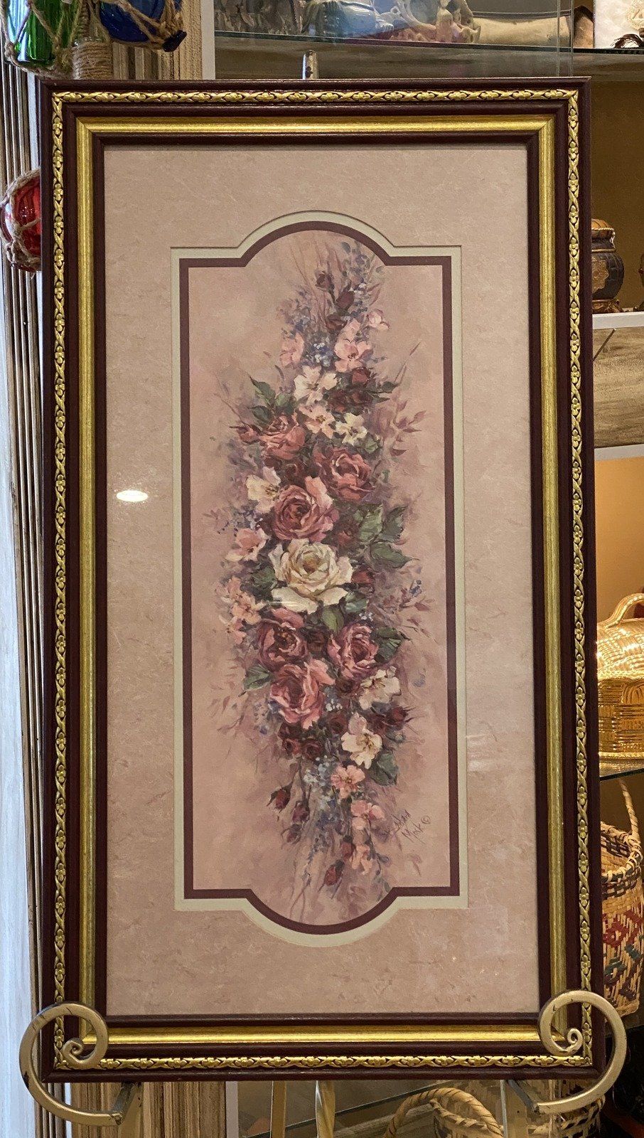 Barbara Mock Roses on Panel Print