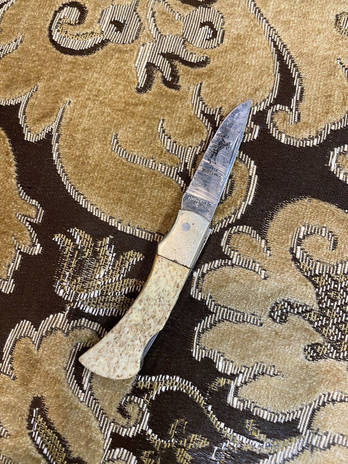 Parker Cut Co. Little Mustang Surgical Steel Japan Single Blade Vintage Pocket Knife 2