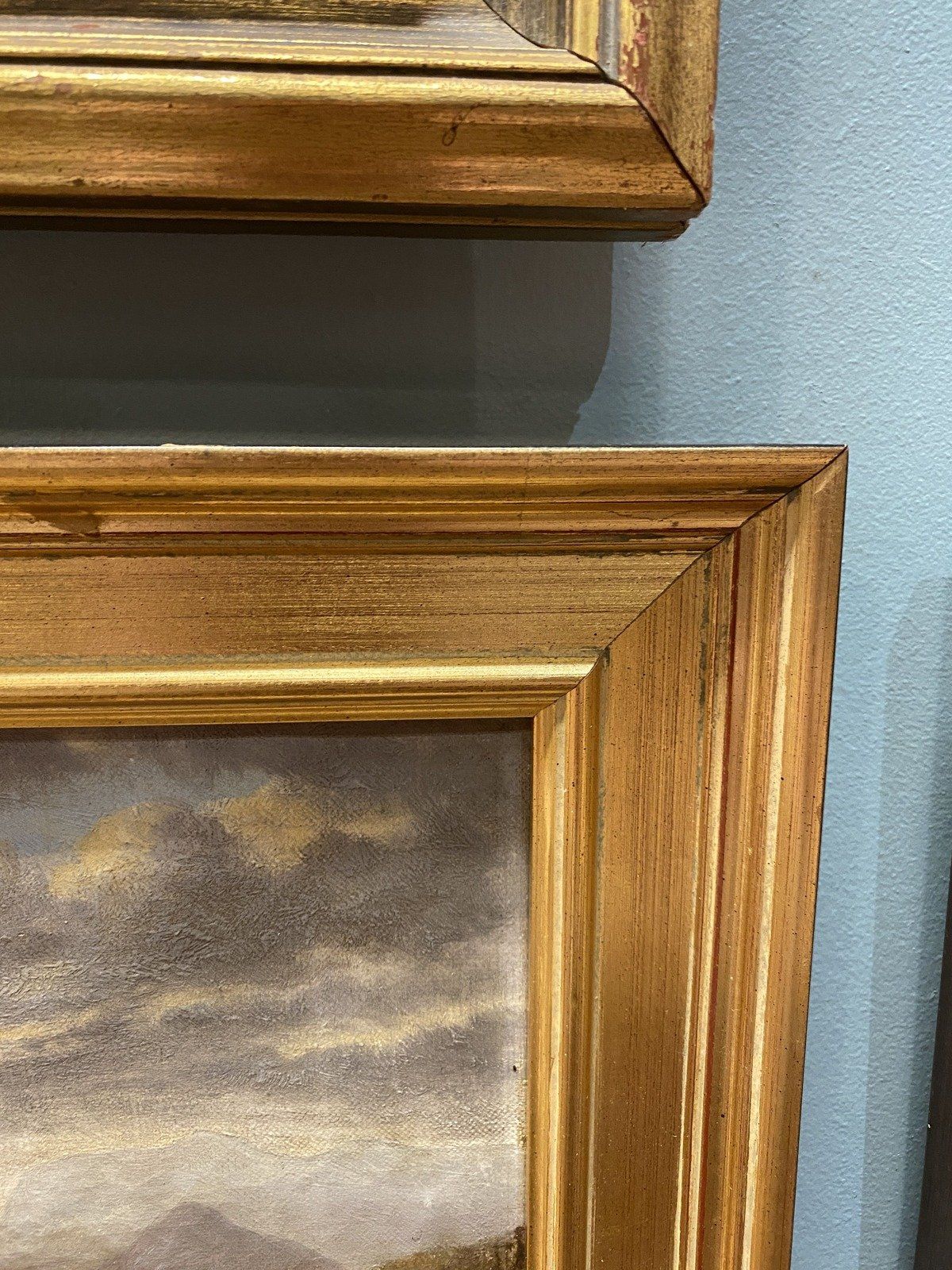 19th Century Mountain Pastoral Landscape Painting  #200 5
