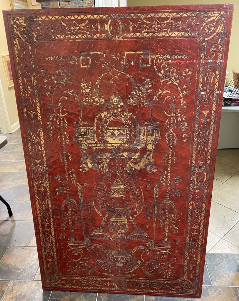Large Red Decorative Modern Wall Plaque (621)