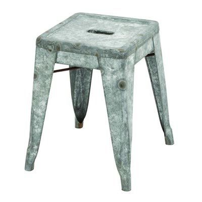 Galvanized Metal Stool
