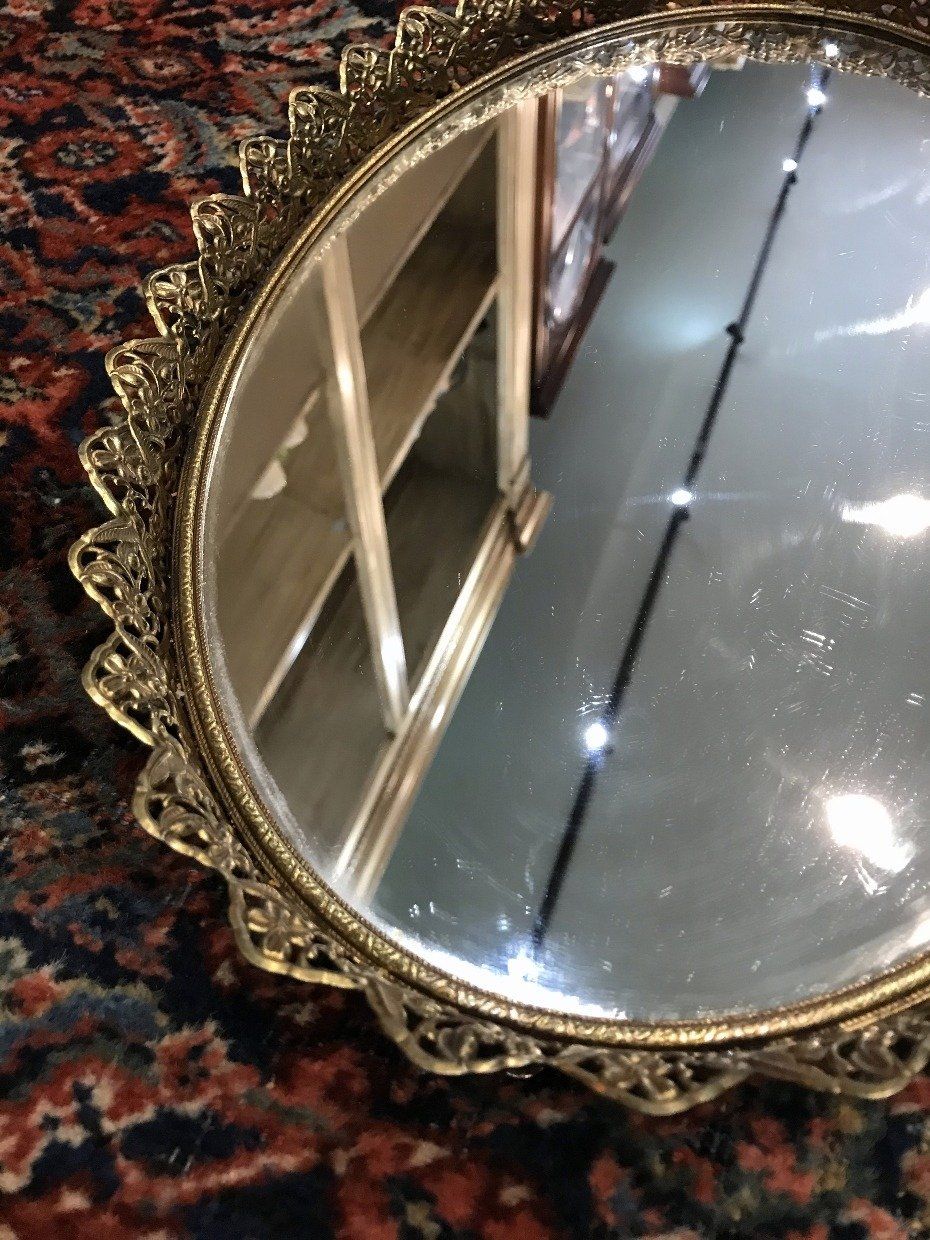 Gold Finish Plateau Mirror 2