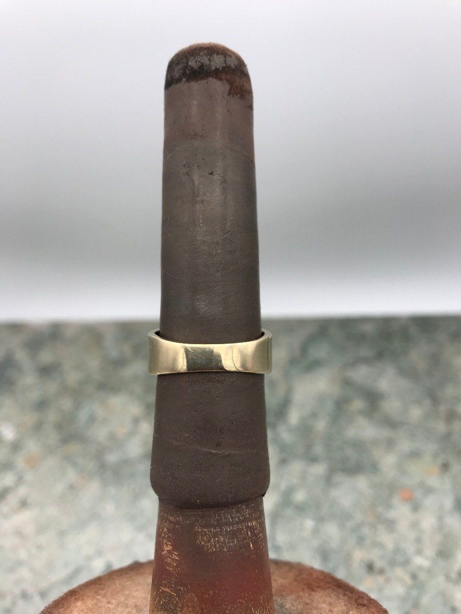14k Gold Men's Square Framed .10ct Illusion Set Diamond Ring 3