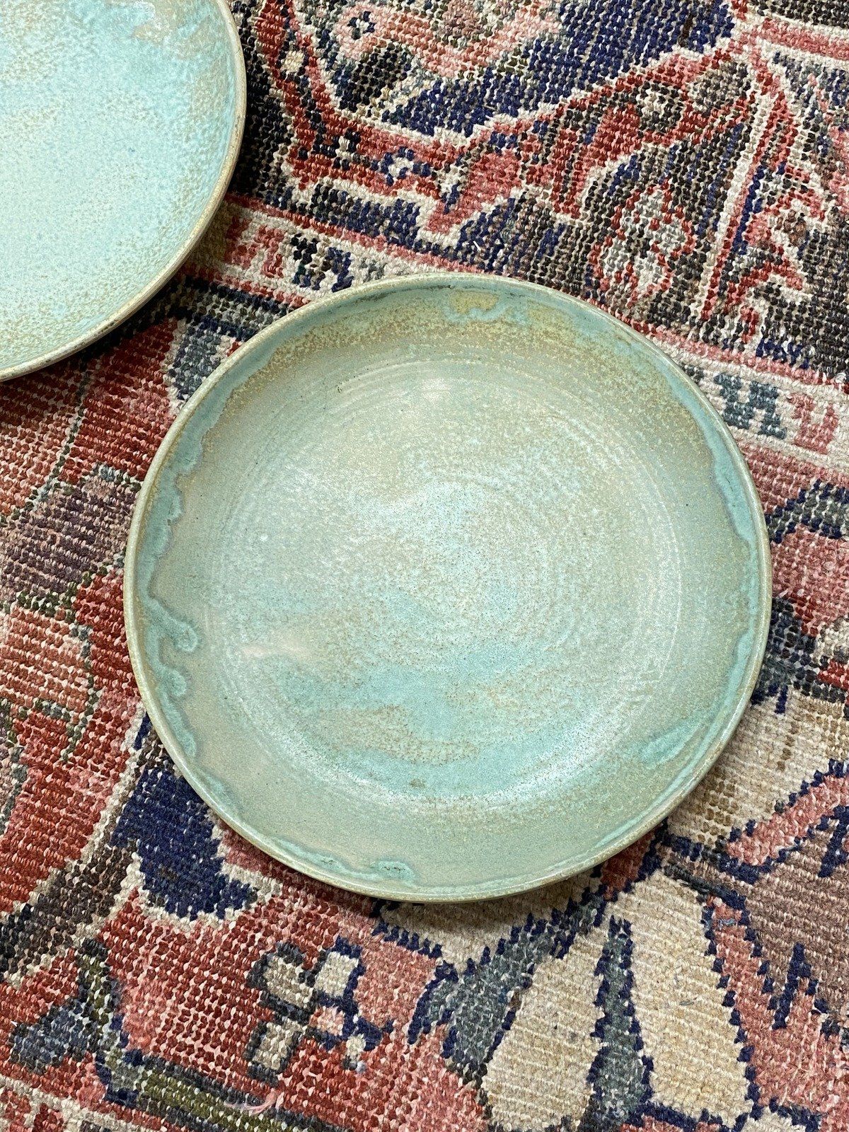 Pair of VTG c.1990s/Early 2000s Stoneware Shearwater Pottery MS 8.75D Dinner Plates 3