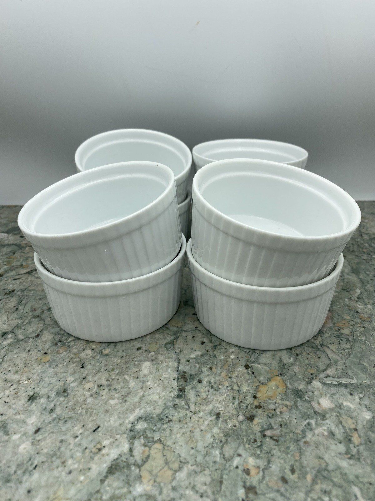 Six Ounce White Ceramic Ramakins