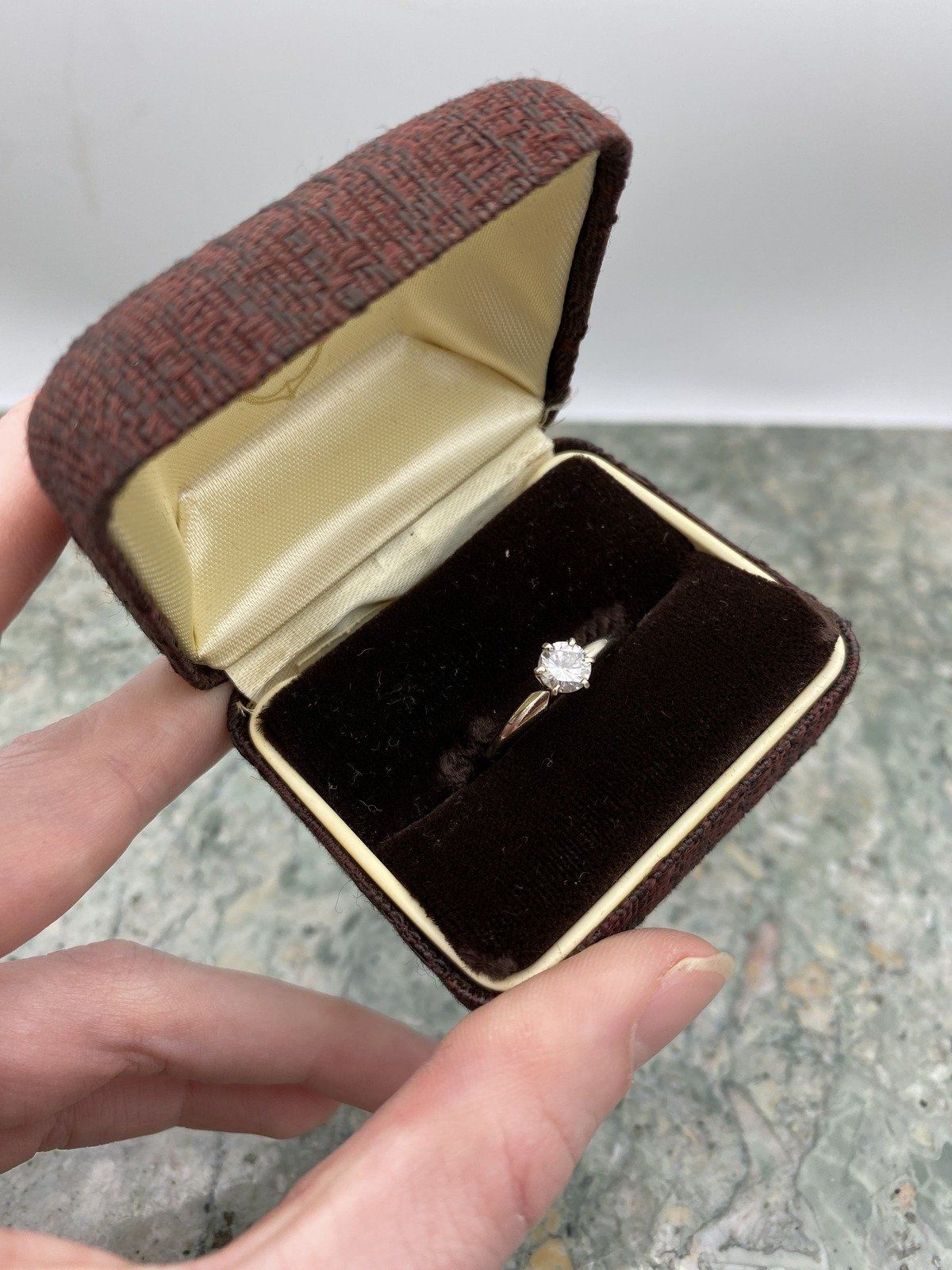 Traditional 14k White Gold .65ct Solitaire Diamond Engagement Ring 2