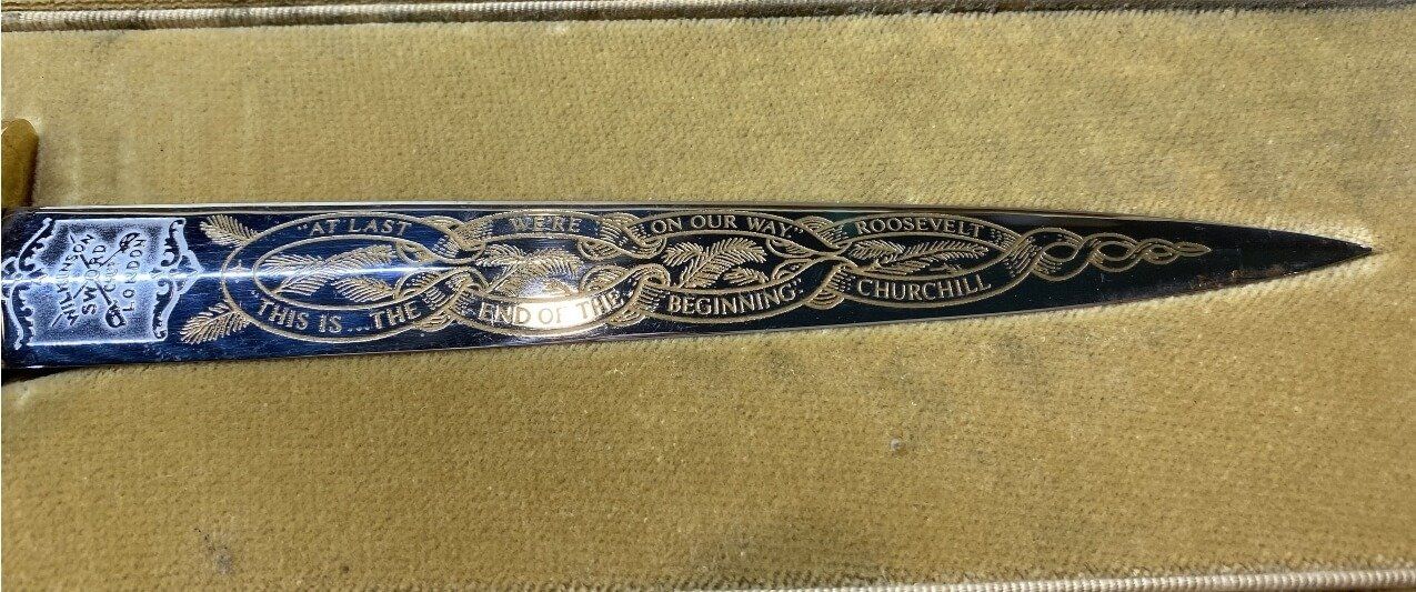 Limited Edition Sword - The Dessert War North Africa World War II No. 202 of 2500 4