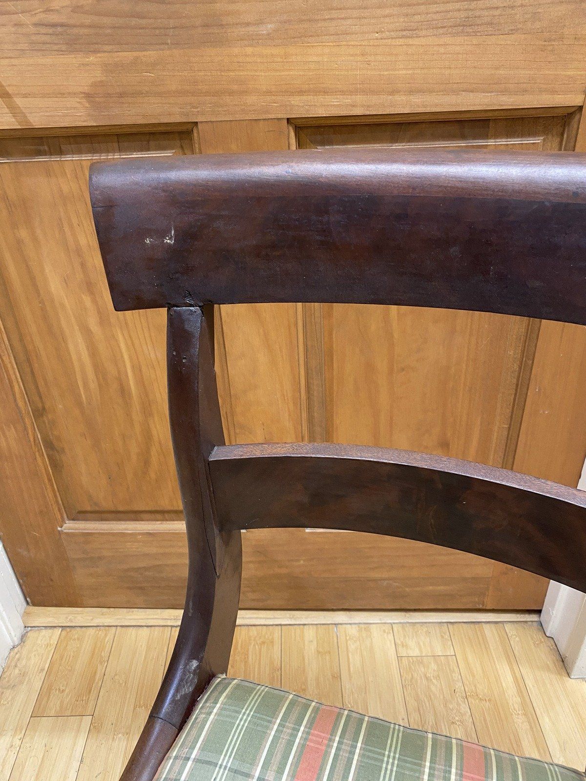 Regency Mahogany Side Chair #595 3