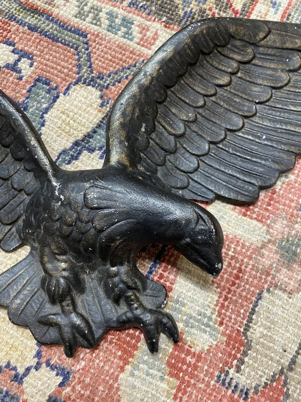 Pot Metal Cast Royal Eagle Wall Decor 2