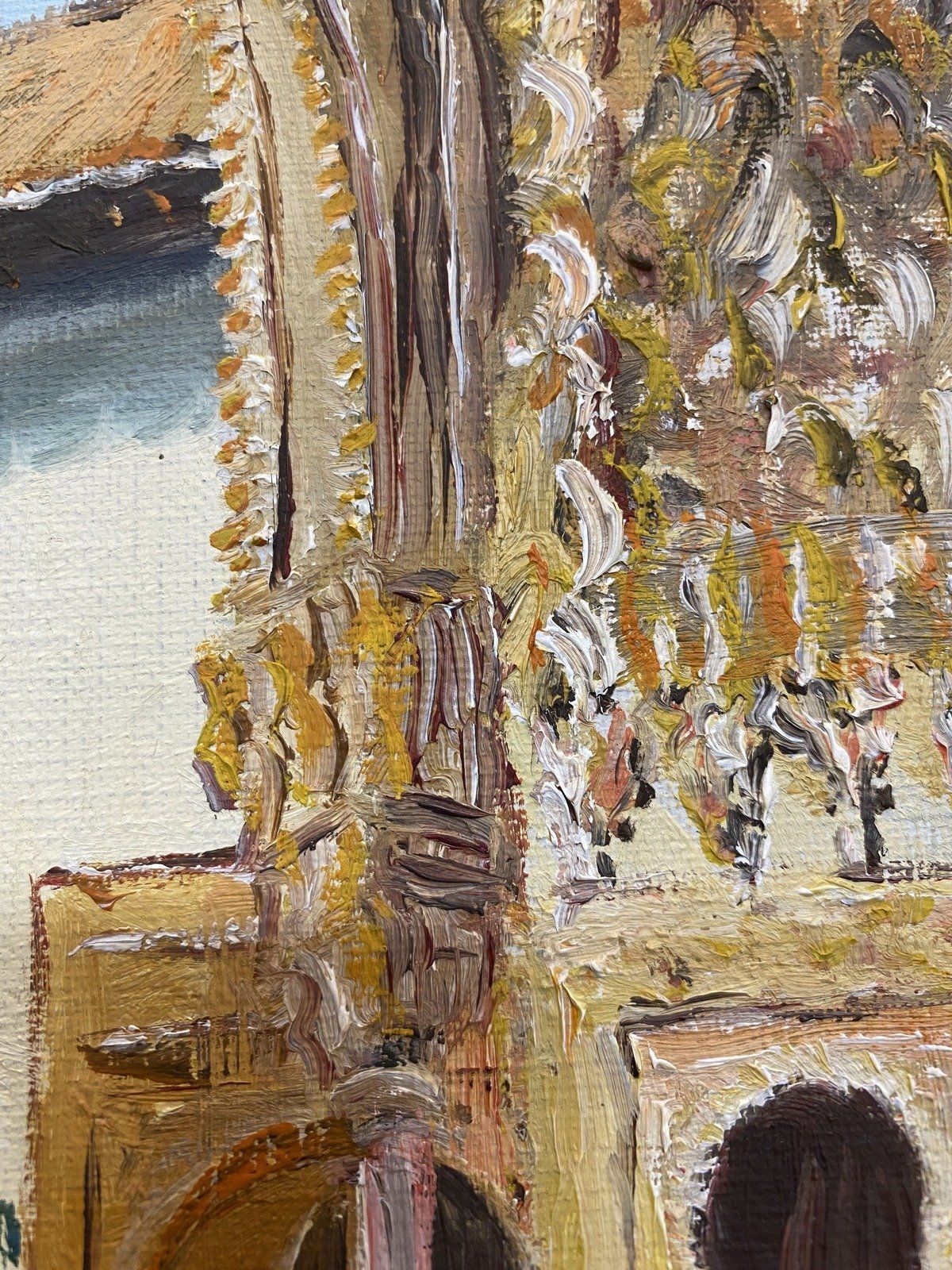 Signed Original Painting of Patio Side Villa 15x12.5 #447 4