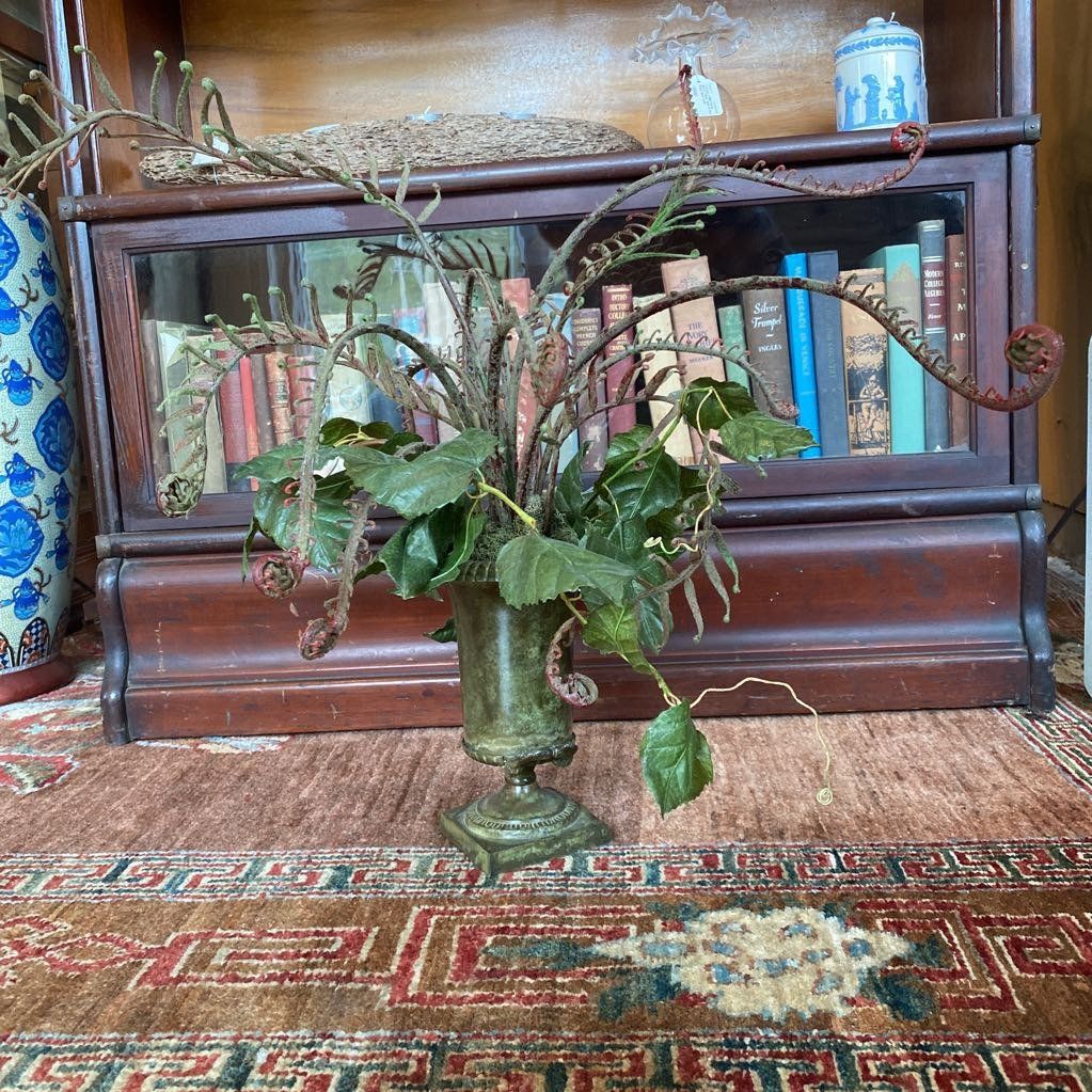 Woody Fern Foliage Arrangement w Moss and Grape Vine