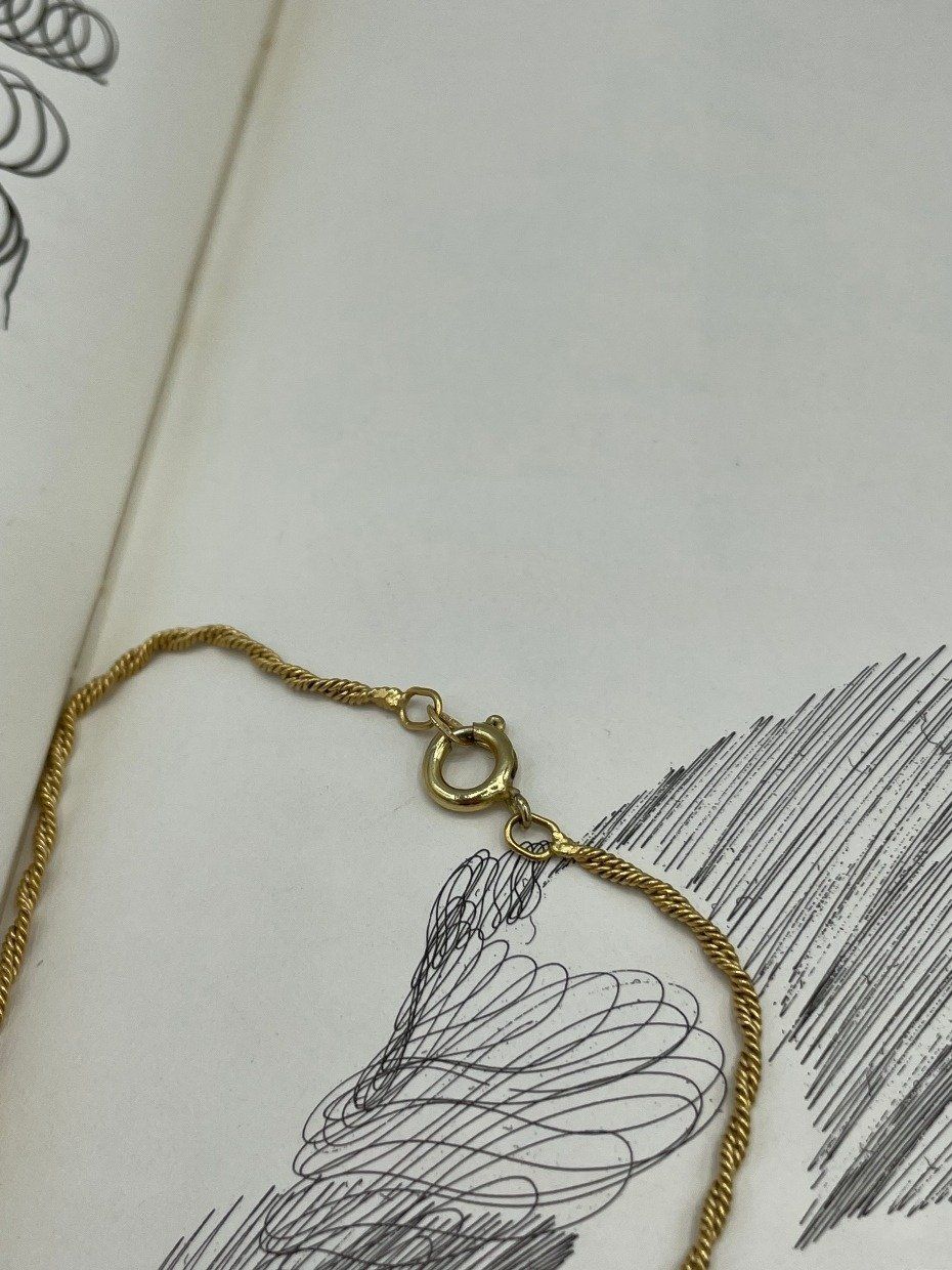 Particularly Striking 14k Gold 20 Twisted Rope Chain Necklace 4