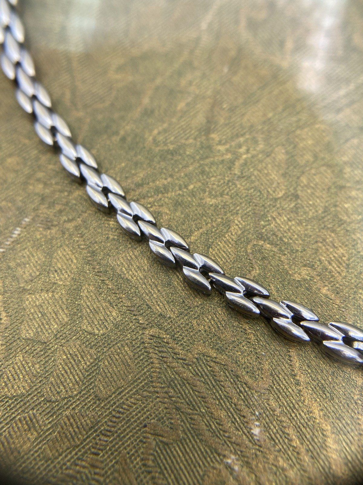 Vintage 14k White Gold Ruby + Diamond Tennis Bracelet #2478 6