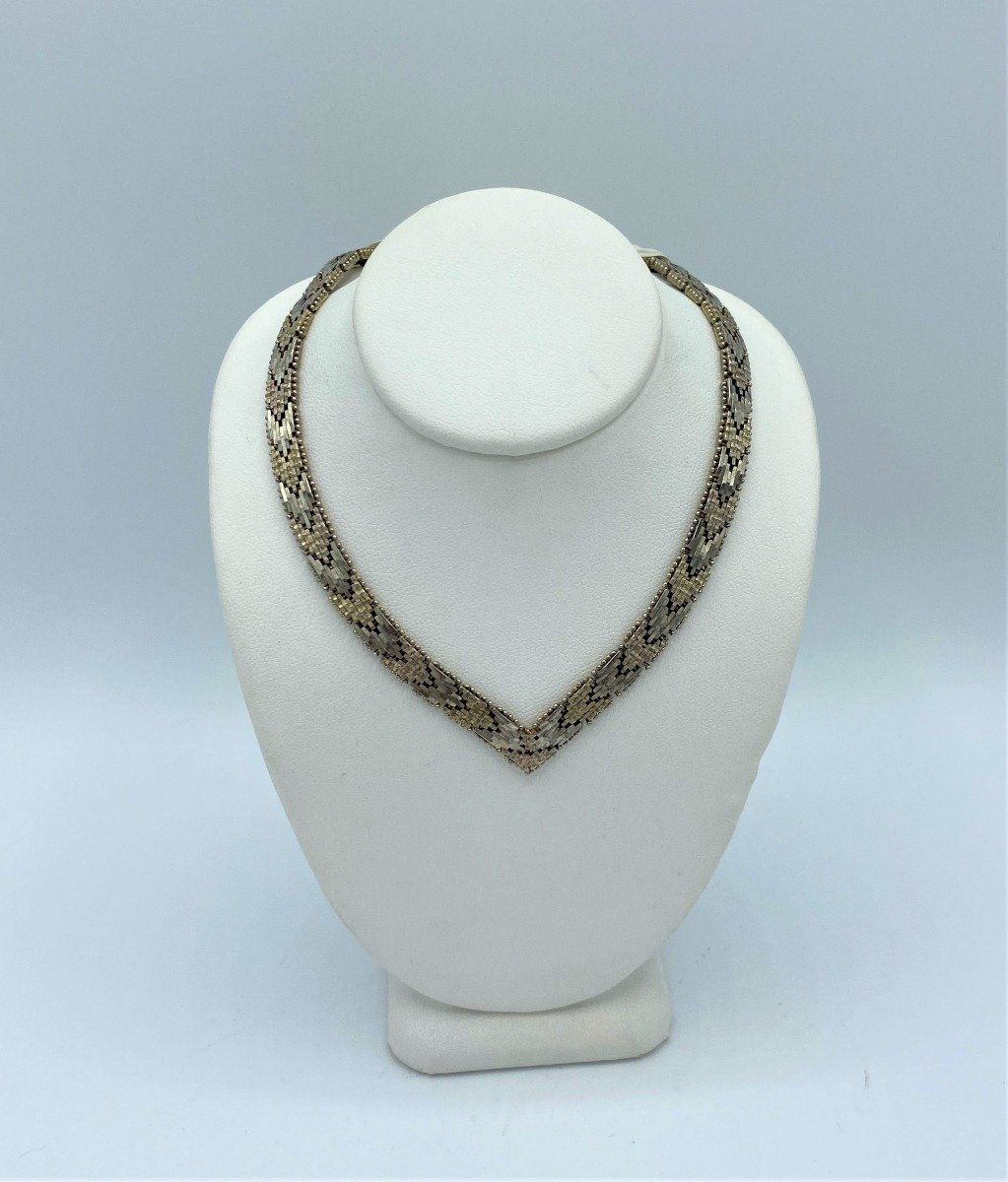 Sterling V-Neck Princess Necklace