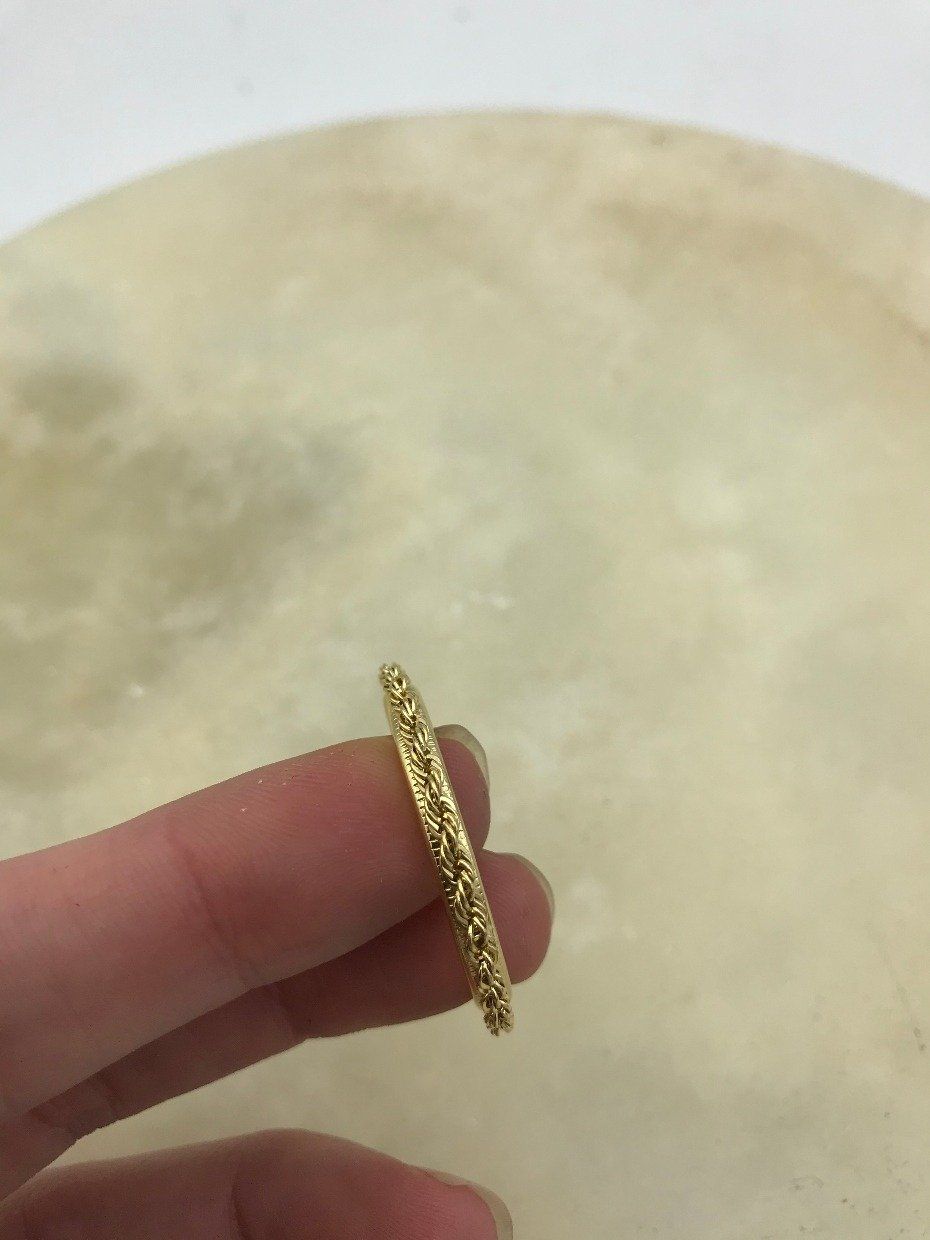 14k Gold Rope $10 Liberty Coin Bezel 2