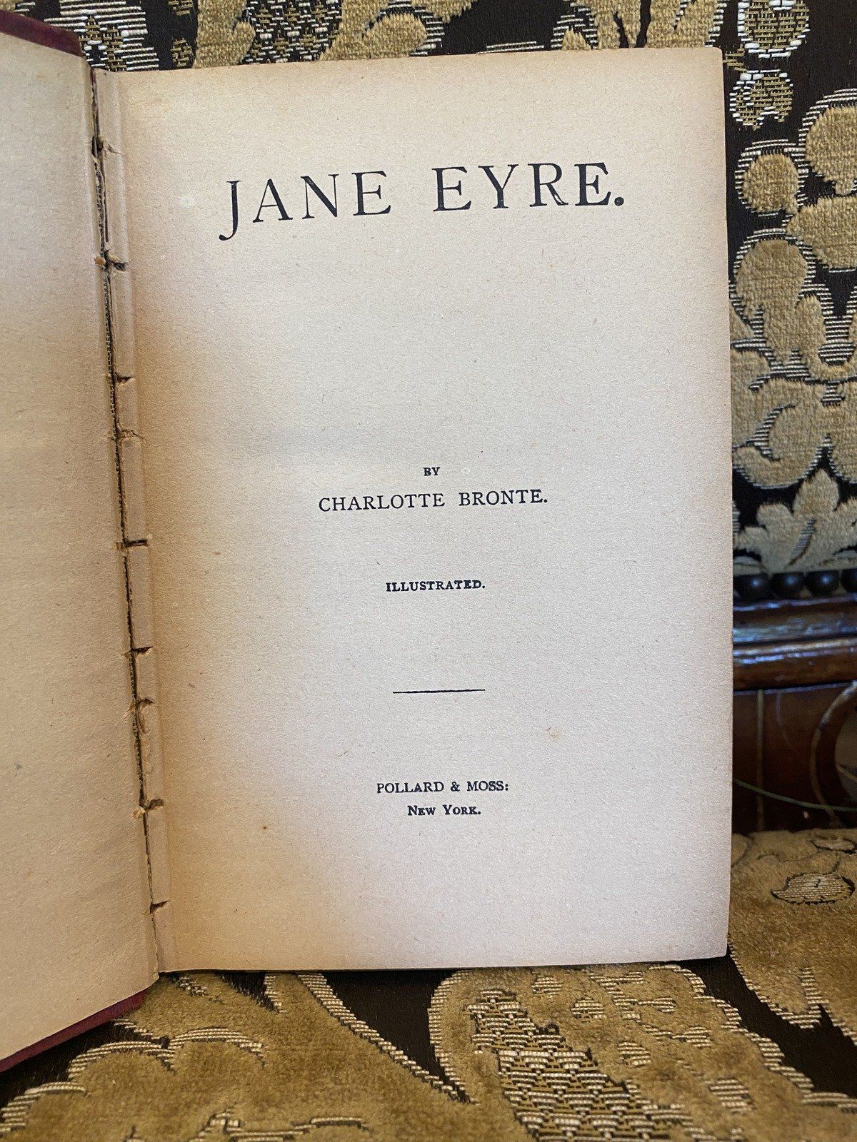 Antique Charlotte Bronte Jane Eyre Hardbound Book 2