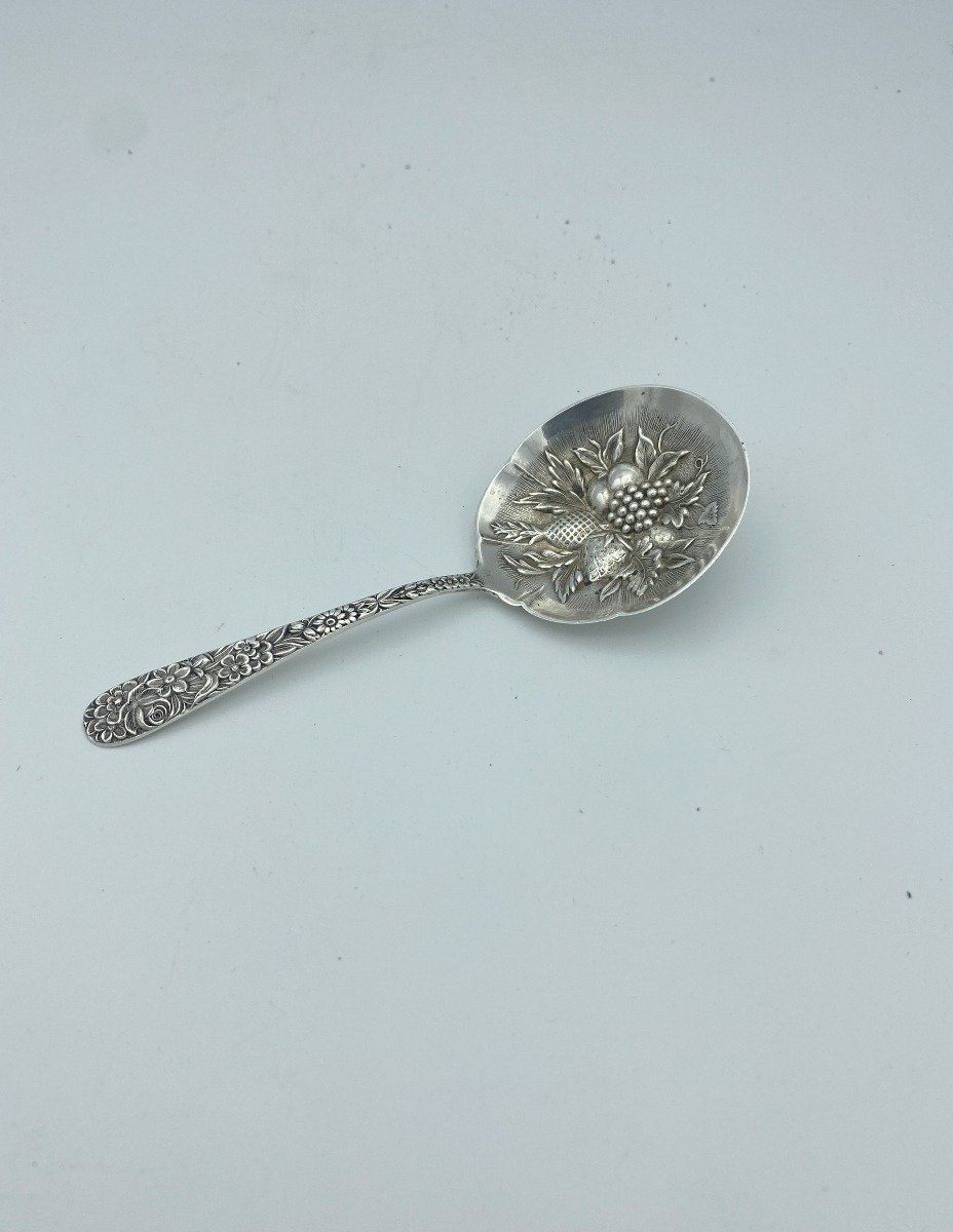 S. Kirk and Son Repousse Solid Bon Bon Spoon