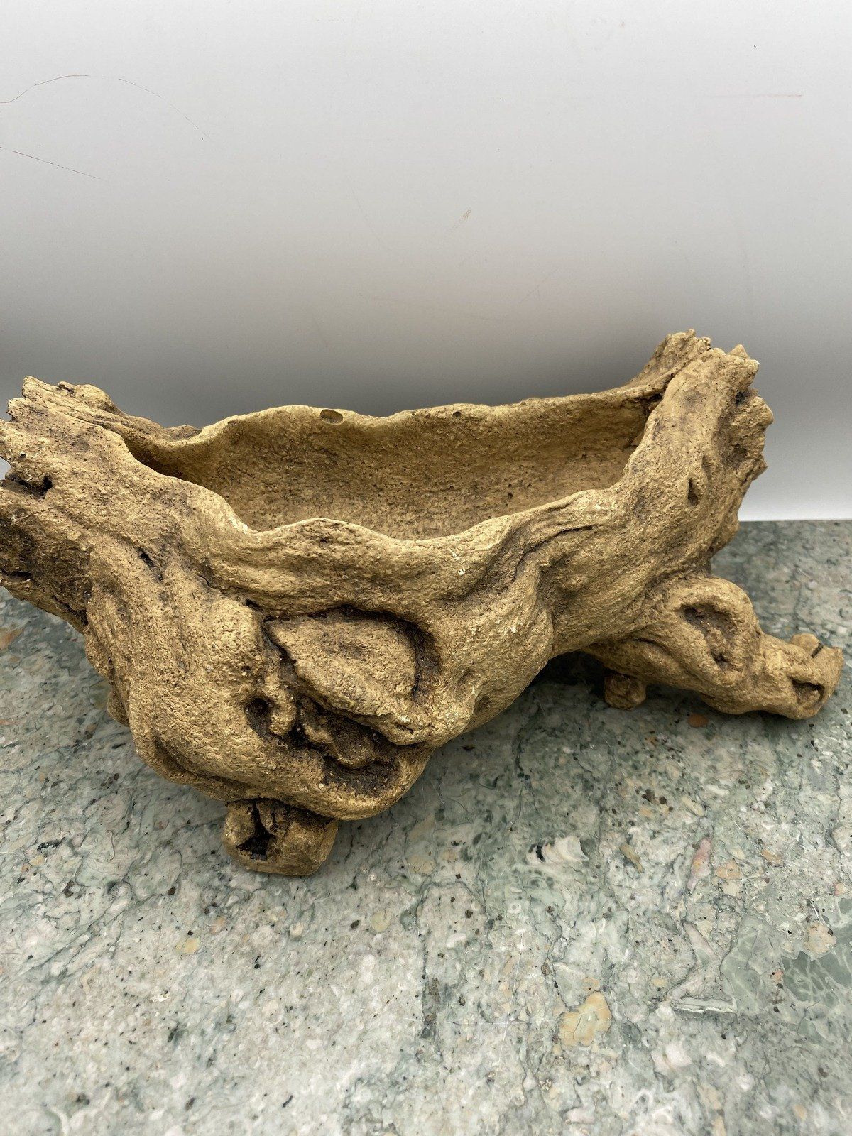 Plaster Drift Wood Motif Bowl 2