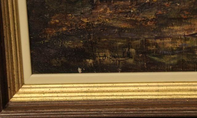Landscape Scene of Trees Signed Dutch by Artist J. Hulk  (1829-1911) 2