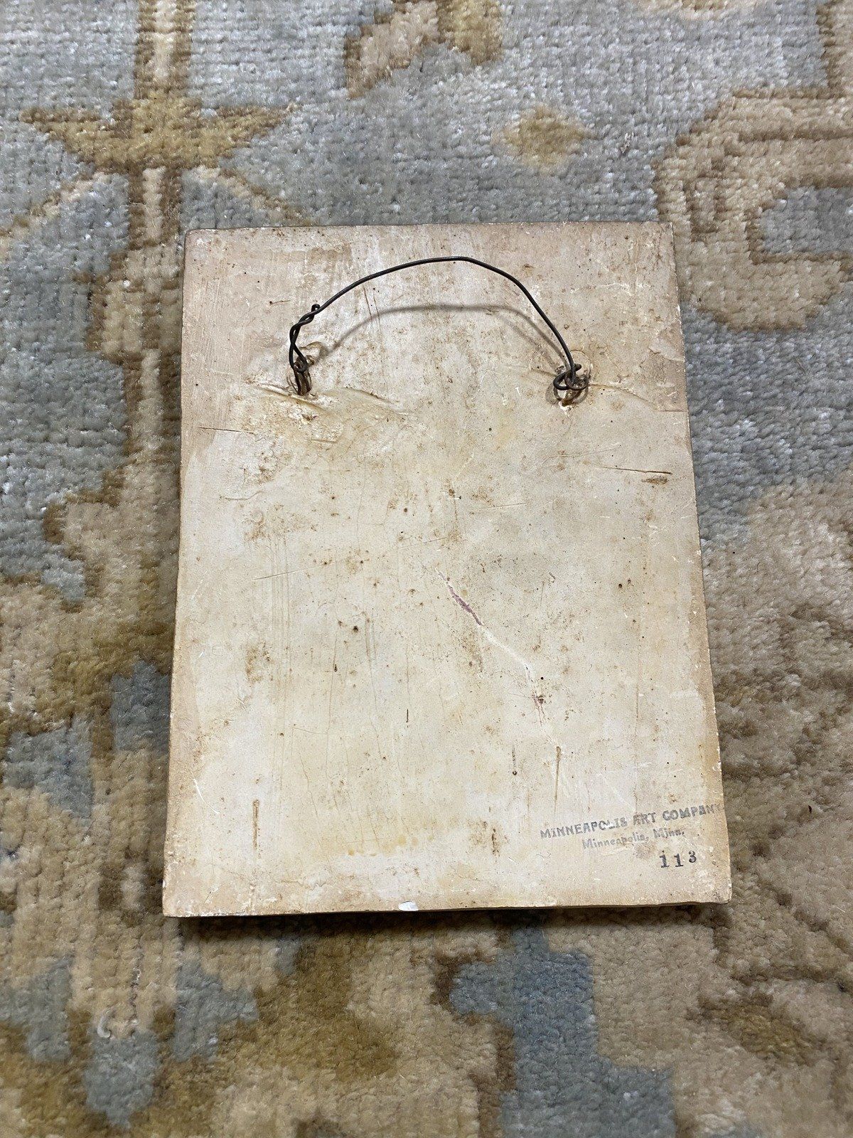 Vintage c.1930s/40s Mas. Art Co. Treasure Ship Plaster Wall Mount 6