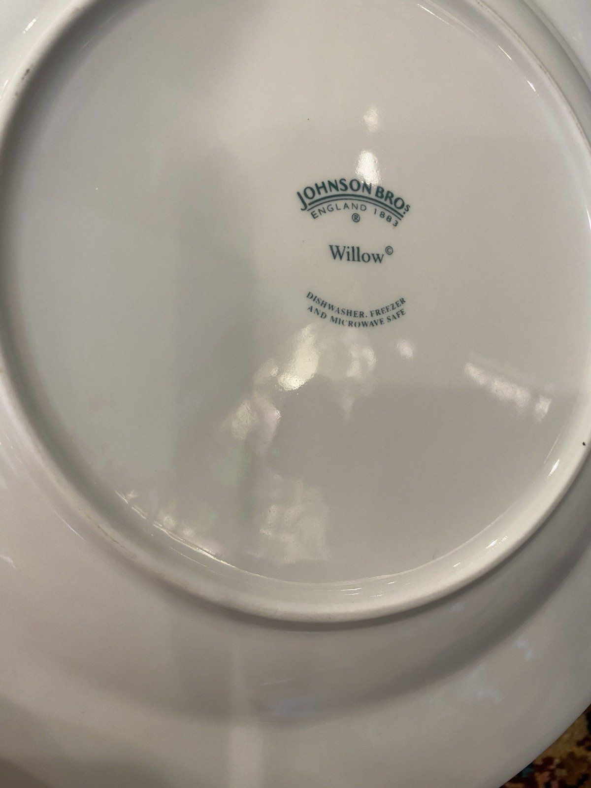 Johnson Bros Blue Willow Dinner Plate 11 (SOLD INDIVIDUALLY) #477 2