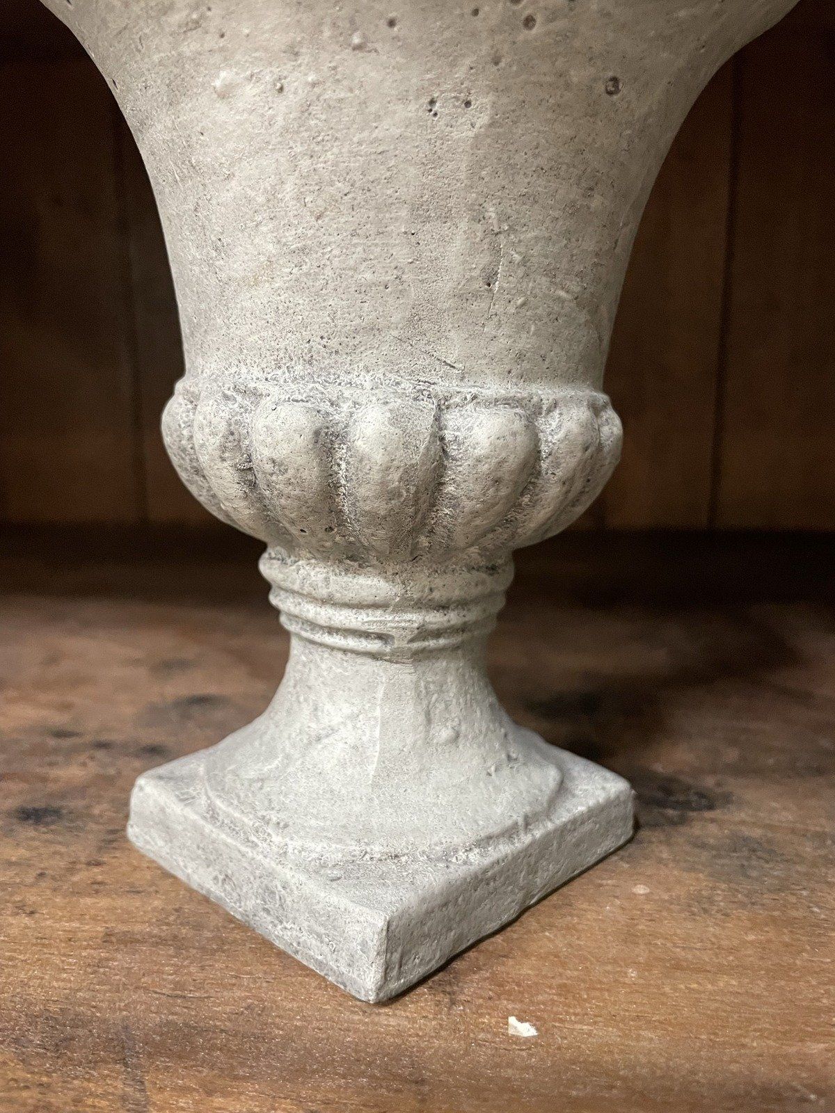 Pair of Mini Concrete Style Urn Vases 6