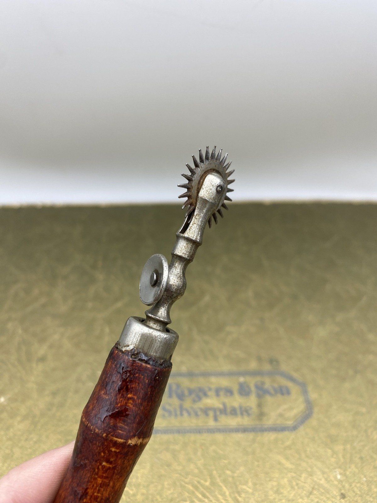 Vintage Wooden Handle Saddler Stitch Tool 523 2