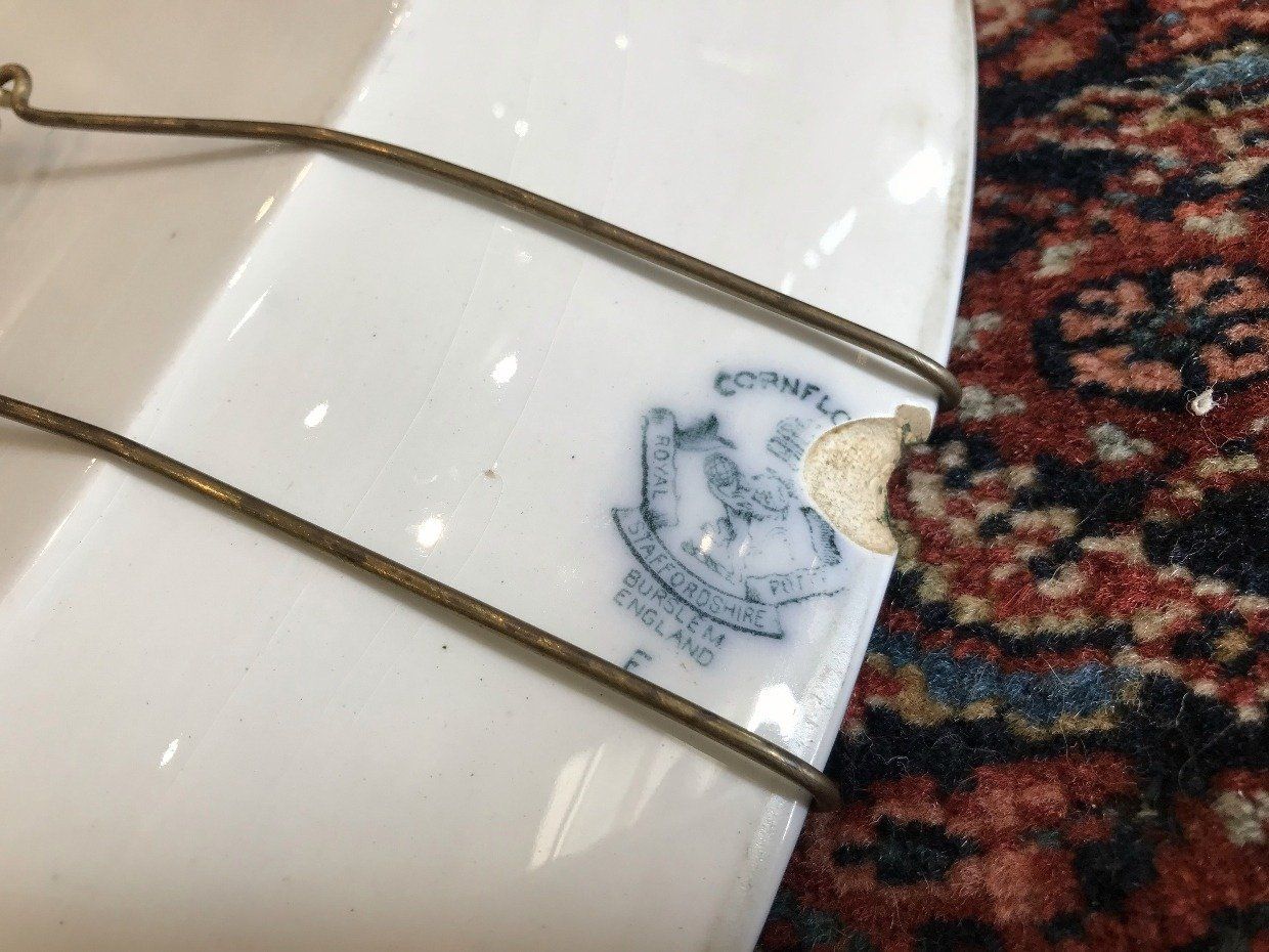Royal Staffordshire Corn Flow Blue Charger Platter 4