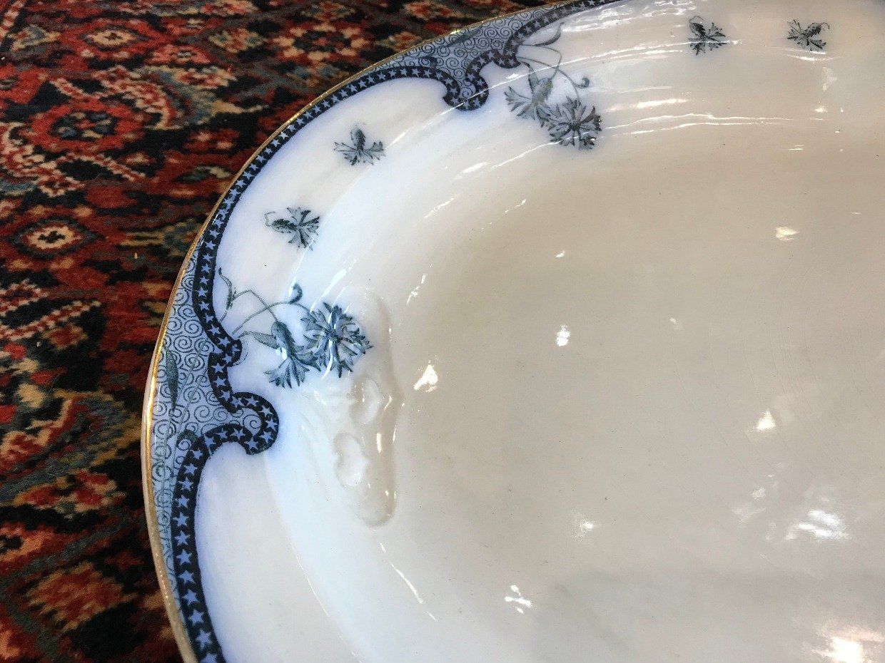 Royal Staffordshire Corn Flow Blue Charger Platter 2